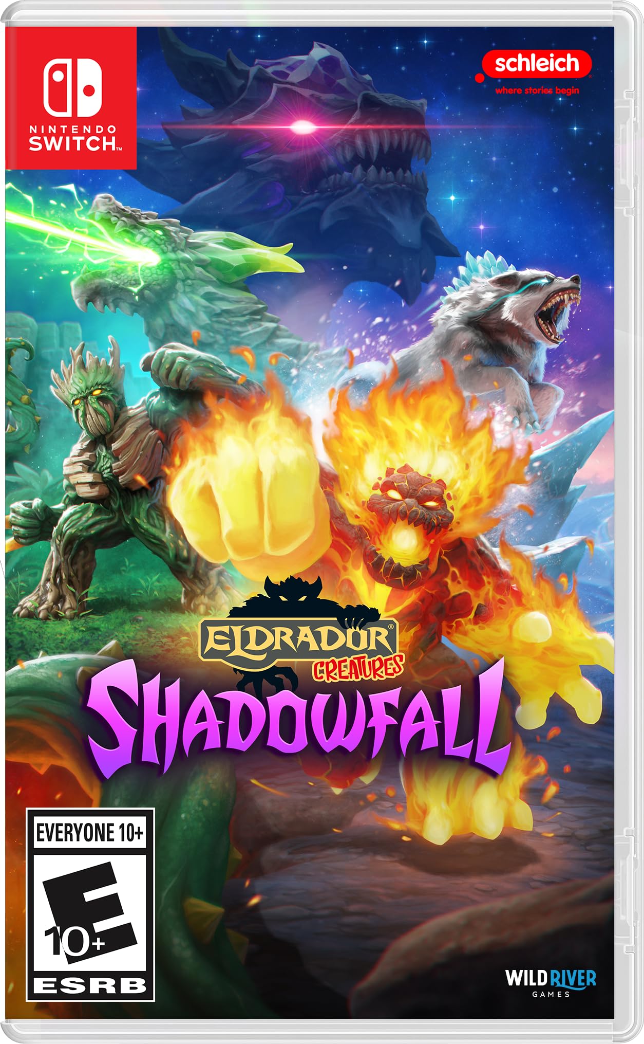 PRODUCT DETAILS 【商品情報】・商品名：Eldrador Creatures Shadowfall - Nintendo Switch・対応機種：Nintendo Switch（ニンテンドースイッチ）・仕様：北米版・言語：英語【コンディション】・海外直輸入品です。・パッケージに輸送によるスレ・小傷がある場合があります。 ■ 日本国内のSwitch本体でプレイいただけます Nintendo Switchはリージョンフリーのため、北米版のゲームカードも日本国内で購入された本体でそのままプレイいただけます。 ■ 北米版ゲームについてのご注意（必ずお読みください） ・ゲーム内の表示および音声は英語です。タイトルによっては日本語に対応していない場合があります。・パッケージ・取扱説明書はすべて英語表記です。・追加コンテンツ（DLC）やオンライン機能のご利用には、北米（海外）のニンテンドーアカウントが必要となる場合があります。・日本国内で購入されたダウンロード版・セーブデータとの互換については保証いたしかねます。・海外版であることを理由とした返品・交換はお受けできません。 ■ ご注意 ・掲載画像は実物に近い色味になるよう調整しておりますが、ご利用の環境により差異が生じる場合があります。・複数店舗で在庫を共有しているため、ご注文後に在庫切れとなる場合がございます。・海外倉庫からのお取り寄せのため、発送までに数日〜2〜3週間程度かかる場合があります。 ■ 納期についてお届けの目安を必ずご確認ください。 ご注意 海外からの輸入品となります。海外輸送のため、外箱に軽微なスレ等がある場合がございますが、商品本体には影響ございません。 ※在庫状況は仕入先の在庫情報をもとに出来る限り正確に表示しておりますが、取寄せ商品のため、タイミングによりご注文後に欠品・キャンセルとなる場合がございます。