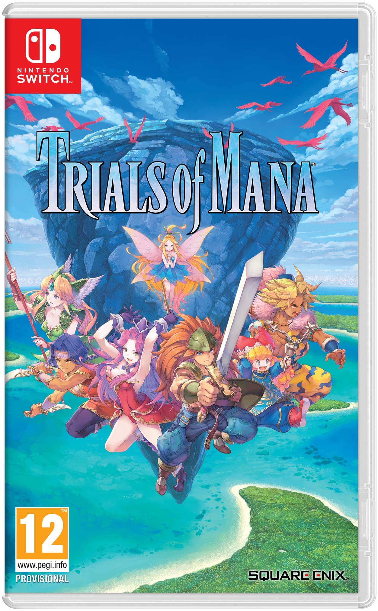 PRODUCT DETAILS 【商品情報】・商品名：Trials of Mana (Nintendo Switch)・対応機種：Nintendo Switch（ニンテンドースイッチ）・仕様：北米版・言語：英語【コンディション】・海外直輸入品です。・パッケージに輸送によるスレ・小傷がある場合があります。 ■ 日本国内のSwitch本体でプレイいただけます Nintendo Switchはリージョンフリーのため、北米版のゲームカードも日本国内で購入された本体でそのままプレイいただけます。 ■ 北米版ゲームについてのご注意（必ずお読みください） ・ゲーム内の表示および音声は英語です。タイトルによっては日本語に対応していない場合があります。・パッケージ・取扱説明書はすべて英語表記です。・追加コンテンツ（DLC）やオンライン機能のご利用には、北米（海外）のニンテンドーアカウントが必要となる場合があります。・日本国内で購入されたダウンロード版・セーブデータとの互換については保証いたしかねます。・海外版であることを理由とした返品・交換はお受けできません。 ■ ご注意 ・掲載画像は実物に近い色味になるよう調整しておりますが、ご利用の環境により差異が生じる場合があります。・複数店舗で在庫を共有しているため、ご注文後に在庫切れとなる場合がございます。・海外倉庫からのお取り寄せのため、発送までに数日〜2〜3週間程度かかる場合があります。 ■ 納期についてお届けの目安を必ずご確認ください。 ご注意 海外からの輸入品となります。海外輸送のため、外箱に軽微なスレ等がある場合がございますが、商品本体には影響ございません。 ※在庫状況は仕入先の在庫情報をもとに出来る限り正確に表示しておりますが、取寄せ商品のため、タイミングによりご注文後に欠品・キャンセルとなる場合がございます。