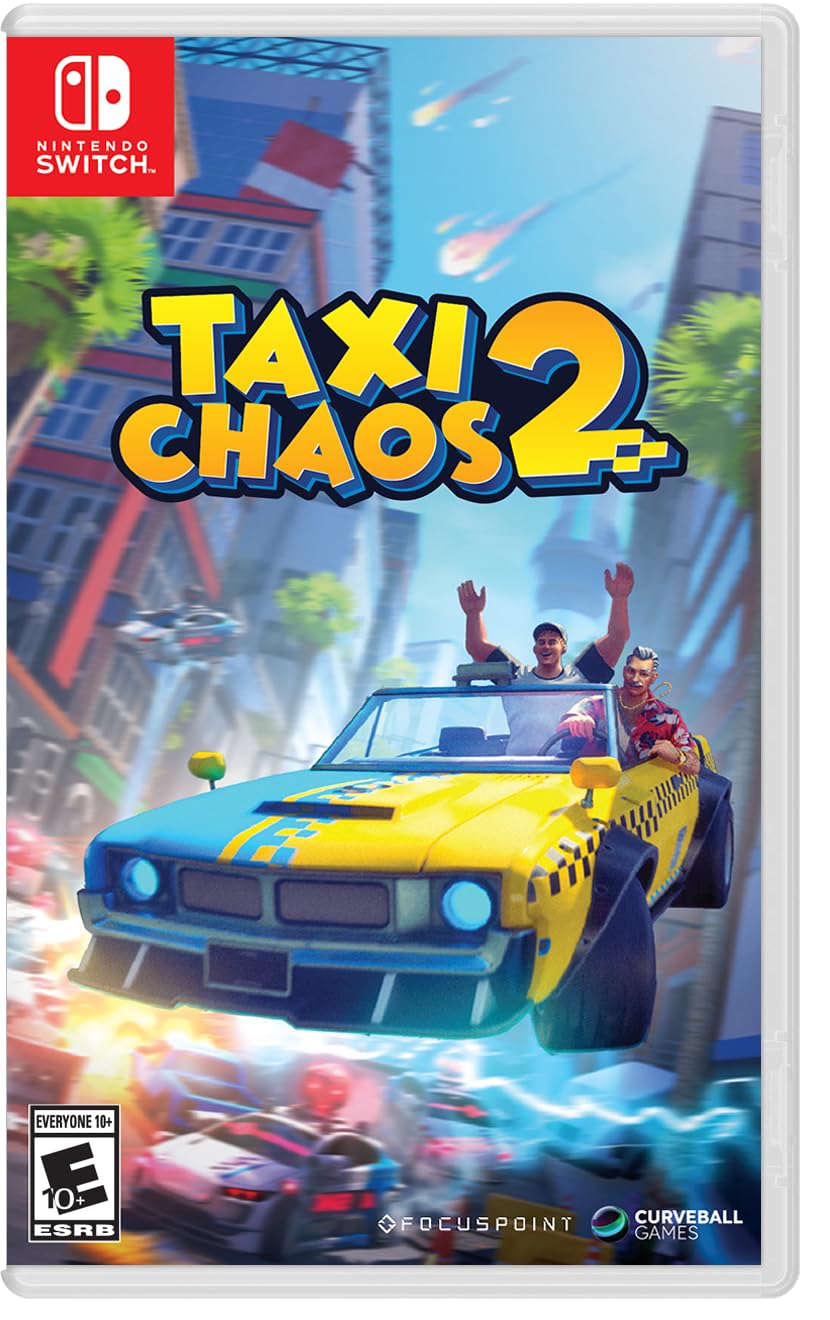 PRODUCT DETAILS 【商品情報】・商品名：Taxi Chaos 2 - Nintendo Switch・対応機種：Nintendo Switch（ニンテンドースイッチ）・仕様：北米版・言語：英語【コンディション】・海外直輸入品です。・パッケージに輸送によるスレ・小傷がある場合があります。 ■ 日本国内のSwitch本体でプレイいただけます Nintendo Switchはリージョンフリーのため、北米版のゲームカードも日本国内で購入された本体でそのままプレイいただけます。 ■ 北米版ゲームについてのご注意（必ずお読みください） ・ゲーム内の表示および音声は英語です。タイトルによっては日本語に対応していない場合があります。・パッケージ・取扱説明書はすべて英語表記です。・追加コンテンツ（DLC）やオンライン機能のご利用には、北米（海外）のニンテンドーアカウントが必要となる場合があります。・日本国内で購入されたダウンロード版・セーブデータとの互換については保証いたしかねます。・海外版であることを理由とした返品・交換はお受けできません。 ■ ご注意 ・掲載画像は実物に近い色味になるよう調整しておりますが、ご利用の環境により差異が生じる場合があります。・複数店舗で在庫を共有しているため、ご注文後に在庫切れとなる場合がございます。・海外倉庫からのお取り寄せのため、発送までに数日〜2〜3週間程度かかる場合があります。 ■ 納期についてお届けの目安を必ずご確認ください。 ご注意 海外からの輸入品となります。海外輸送のため、外箱に軽微なスレ等がある場合がございますが、商品本体には影響ございません。 ※在庫状況は仕入先の在庫情報をもとに出来る限り正確に表示しておりますが、取寄せ商品のため、タイミングによりご注文後に欠品・キャンセルとなる場合がございます。