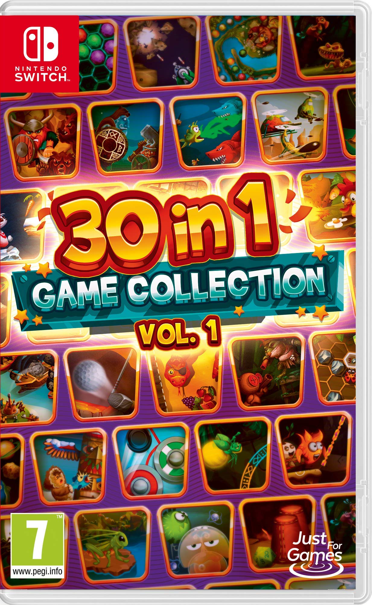 PRODUCT DETAILS 【商品情報】・商品名：30 In 1 Game Collection Vol 1 (Nintendo Switch)・対応機種：Nintendo Switch（ニンテンドースイッチ）・仕様：北米版・言語：英語【コンディション】・海外直輸入品です。・パッケージに輸送によるスレ・小傷がある場合があります。 ■ 日本国内のSwitch本体でプレイいただけます Nintendo Switchはリージョンフリーのため、北米版のゲームカードも日本国内で購入された本体でそのままプレイいただけます。 ■ 北米版ゲームについてのご注意（必ずお読みください） ・ゲーム内の表示および音声は英語です。タイトルによっては日本語に対応していない場合があります。・パッケージ・取扱説明書はすべて英語表記です。・追加コンテンツ（DLC）やオンライン機能のご利用には、北米（海外）のニンテンドーアカウントが必要となる場合があります。・日本国内で購入されたダウンロード版・セーブデータとの互換については保証いたしかねます。・海外版であることを理由とした返品・交換はお受けできません。 ■ ご注意 ・掲載画像は実物に近い色味になるよう調整しておりますが、ご利用の環境により差異が生じる場合があります。・複数店舗で在庫を共有しているため、ご注文後に在庫切れとなる場合がございます。・海外倉庫からのお取り寄せのため、発送までに数日〜2〜3週間程度かかる場合があります。 ■ 納期についてお届けの目安を必ずご確認ください。 ご注意 海外からの輸入品となります。海外輸送のため、外箱に軽微なスレ等がある場合がございますが、商品本体には影響ございません。 ※在庫状況は仕入先の在庫情報をもとに出来る限り正確に表示しておりますが、取寄せ商品のため、タイミングによりご注文後に欠品・キャンセルとなる場合がございます。