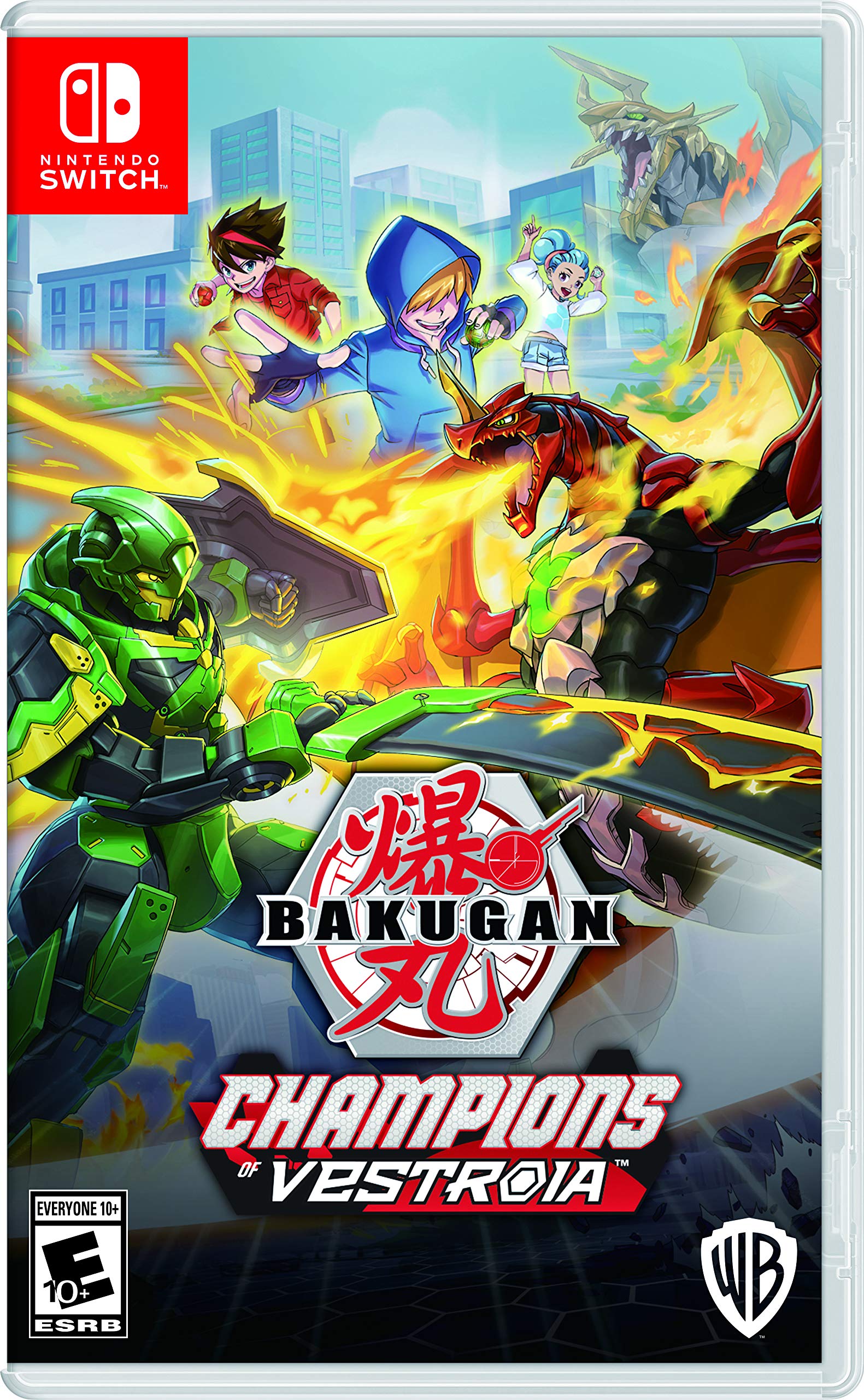 PRODUCT DETAILS 【商品情報】・商品名：Bakugan: Champions of Vestroia - Nintendo Switch・対応機種：Nintendo Switch（ニンテンドースイッチ）・仕様：北米版・言語：英語【コンディション】・海外直輸入品です。・パッケージに輸送によるスレ・小傷がある場合があります。 ■ 日本国内のSwitch本体でプレイいただけます Nintendo Switchはリージョンフリーのため、北米版のゲームカードも日本国内で購入された本体でそのままプレイいただけます。 ■ 北米版ゲームについてのご注意（必ずお読みください） ・ゲーム内の表示および音声は英語です。タイトルによっては日本語に対応していない場合があります。・パッケージ・取扱説明書はすべて英語表記です。・追加コンテンツ（DLC）やオンライン機能のご利用には、北米（海外）のニンテンドーアカウントが必要となる場合があります。・日本国内で購入されたダウンロード版・セーブデータとの互換については保証いたしかねます。・海外版であることを理由とした返品・交換はお受けできません。 ■ ご注意 ・掲載画像は実物に近い色味になるよう調整しておりますが、ご利用の環境により差異が生じる場合があります。・複数店舗で在庫を共有しているため、ご注文後に在庫切れとなる場合がございます。・海外倉庫からのお取り寄せのため、発送までに数日〜2〜3週間程度かかる場合があります。 ■ 納期についてお届けの目安を必ずご確認ください。 ご注意 海外からの輸入品となります。海外輸送のため、外箱に軽微なスレ等がある場合がございますが、商品本体には影響ございません。 ※在庫状況は仕入先の在庫情報をもとに出来る限り正確に表示しておりますが、取寄せ商品のため、タイミングによりご注文後に欠品・キャンセルとなる場合がございます。