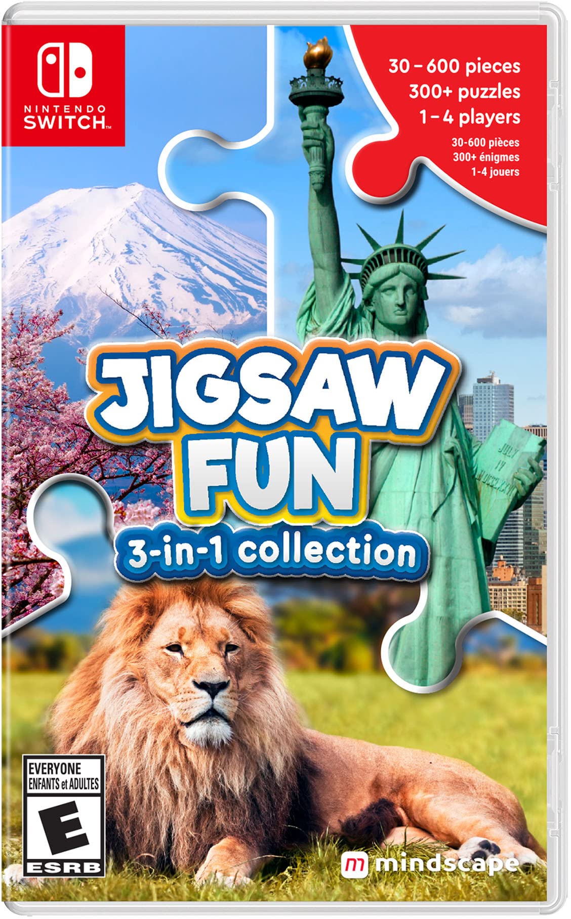 PRODUCT DETAILS 【商品情報】・商品名：Jigsaw Fun: 3-in-1 Collection Nintendo Switch・対応機種：Nintendo Switch（ニンテンドースイッチ）・仕様：北米版・言語：英語【コンディション】・海外直輸入品です。・パッケージに輸送によるスレ・小傷がある場合があります。 ■ 日本国内のSwitch本体でプレイいただけます Nintendo Switchはリージョンフリーのため、北米版のゲームカードも日本国内で購入された本体でそのままプレイいただけます。 ■ 北米版ゲームについてのご注意（必ずお読みください） ・ゲーム内の表示および音声は英語です。タイトルによっては日本語に対応していない場合があります。・パッケージ・取扱説明書はすべて英語表記です。・追加コンテンツ（DLC）やオンライン機能のご利用には、北米（海外）のニンテンドーアカウントが必要となる場合があります。・日本国内で購入されたダウンロード版・セーブデータとの互換については保証いたしかねます。・海外版であることを理由とした返品・交換はお受けできません。 ■ ご注意 ・掲載画像は実物に近い色味になるよう調整しておりますが、ご利用の環境により差異が生じる場合があります。・複数店舗で在庫を共有しているため、ご注文後に在庫切れとなる場合がございます。・海外倉庫からのお取り寄せのため、発送までに数日〜2〜3週間程度かかる場合があります。 ■ 納期についてお届けの目安を必ずご確認ください。 ご注意 海外からの輸入品となります。海外輸送のため、外箱に軽微なスレ等がある場合がございますが、商品本体には影響ございません。 ※在庫状況は仕入先の在庫情報をもとに出来る限り正確に表示しておりますが、取寄せ商品のため、タイミングによりご注文後に欠品・キャンセルとなる場合がございます。