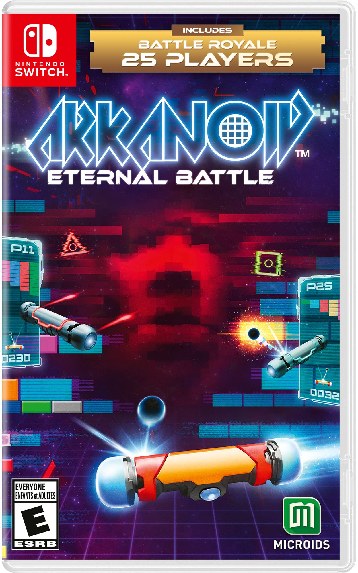 PRODUCT DETAILS 【商品情報】・商品名：Arkanoid: Eternal Battle Nintendo Switch・対応機種：Nintendo Switch（ニンテンドースイッチ）・仕様：北米版・言語：英語【コンディション】・海外直輸入品です。・パッケージに輸送によるスレ・小傷がある場合があります。 ■ 日本国内のSwitch本体でプレイいただけます Nintendo Switchはリージョンフリーのため、北米版のゲームカードも日本国内で購入された本体でそのままプレイいただけます。 ■ 北米版ゲームについてのご注意（必ずお読みください） ・ゲーム内の表示および音声は英語です。タイトルによっては日本語に対応していない場合があります。・パッケージ・取扱説明書はすべて英語表記です。・追加コンテンツ（DLC）やオンライン機能のご利用には、北米（海外）のニンテンドーアカウントが必要となる場合があります。・日本国内で購入されたダウンロード版・セーブデータとの互換については保証いたしかねます。・海外版であることを理由とした返品・交換はお受けできません。 ■ ご注意 ・掲載画像は実物に近い色味になるよう調整しておりますが、ご利用の環境により差異が生じる場合があります。・複数店舗で在庫を共有しているため、ご注文後に在庫切れとなる場合がございます。・海外倉庫からのお取り寄せのため、発送までに数日〜2〜3週間程度かかる場合があります。 ■ 納期についてお届けの目安を必ずご確認ください。 ご注意 海外からの輸入品となります。海外輸送のため、外箱に軽微なスレ等がある場合がございますが、商品本体には影響ございません。 ※在庫状況は仕入先の在庫情報をもとに出来る限り正確に表示しておりますが、取寄せ商品のため、タイミングによりご注文後に欠品・キャンセルとなる場合がございます。