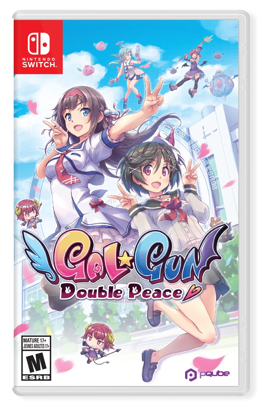 PRODUCT DETAILS 【商品情報】・商品名：Gal*Gun: Double Peace・対応機種：Nintendo Switch（ニンテンドースイッチ）・仕様：北米版・言語：英語【コンディション】・海外直輸入品です。・パッケージに輸送によるスレ・小傷がある場合があります。 ■ 日本国内のSwitch本体でプレイいただけます Nintendo Switchはリージョンフリーのため、北米版のゲームカードも日本国内で購入された本体でそのままプレイいただけます。 ■ 北米版ゲームについてのご注意（必ずお読みください） ・ゲーム内の表示および音声は英語です。タイトルによっては日本語に対応していない場合があります。・パッケージ・取扱説明書はすべて英語表記です。・追加コンテンツ（DLC）やオンライン機能のご利用には、北米（海外）のニンテンドーアカウントが必要となる場合があります。・日本国内で購入されたダウンロード版・セーブデータとの互換については保証いたしかねます。・海外版であることを理由とした返品・交換はお受けできません。 ■ ご注意 ・掲載画像は実物に近い色味になるよう調整しておりますが、ご利用の環境により差異が生じる場合があります。・複数店舗で在庫を共有しているため、ご注文後に在庫切れとなる場合がございます。・海外倉庫からのお取り寄せのため、発送までに数日〜2〜3週間程度かかる場合があります。 ■ 納期についてお届けの目安を必ずご確認ください。 ご注意 海外からの輸入品となります。海外輸送のため、外箱に軽微なスレ等がある場合がございますが、商品本体には影響ございません。 ※在庫状況は仕入先の在庫情報をもとに出来る限り正確に表示しておりますが、取寄せ商品のため、タイミングによりご注文後に欠品・キャンセルとなる場合がございます。