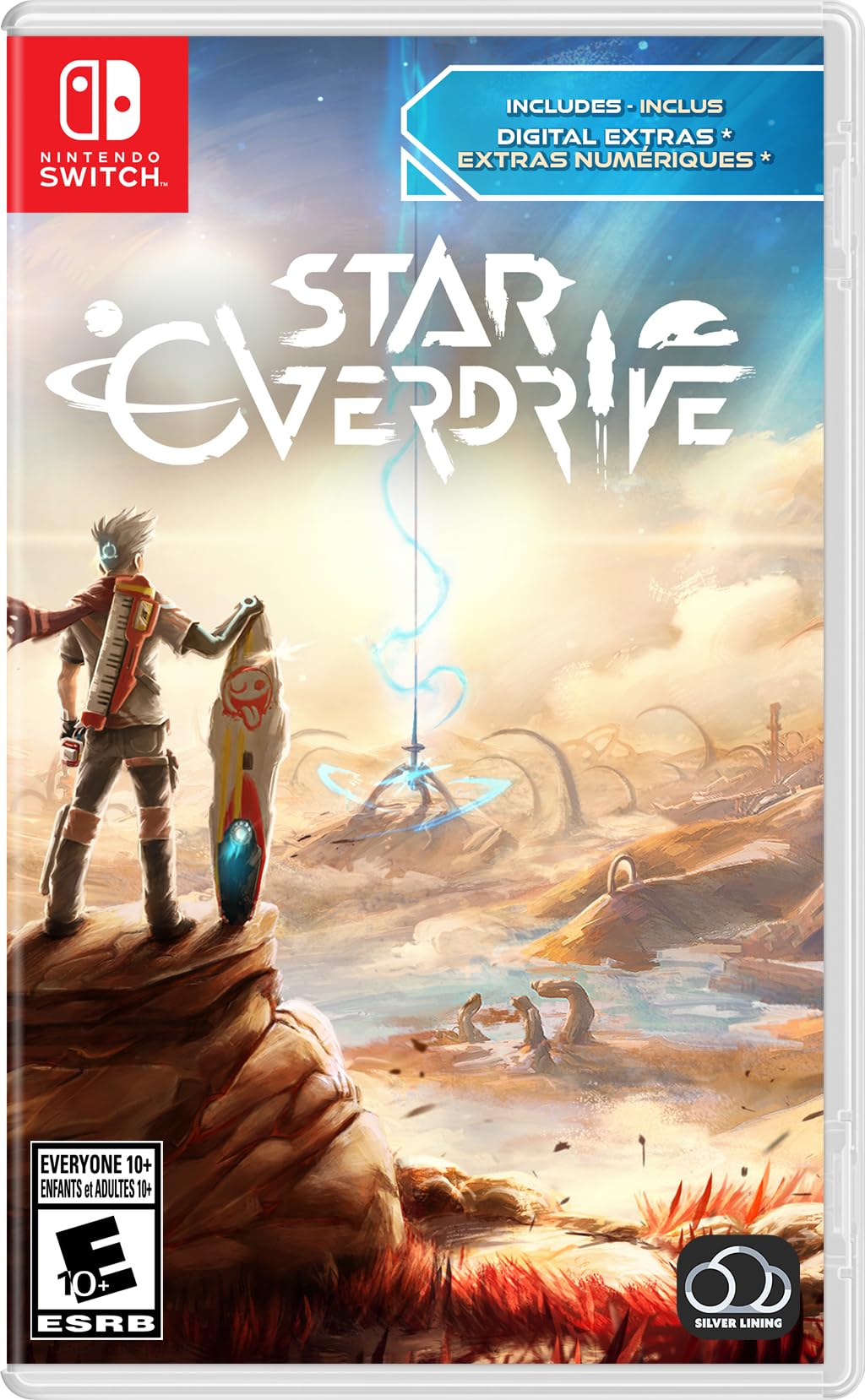 PRODUCT DETAILS 【商品情報】・商品名：Star Overdrive - Nintendo Switch・対応機種：Nintendo Switch（ニンテンドースイッチ）・仕様：北米版・言語：英語【コンディション】・海外直輸入品です。・パッケージに輸送によるスレ・小傷がある場合があります。 ■ 日本国内のSwitch本体でプレイいただけます Nintendo Switchはリージョンフリーのため、北米版のゲームカードも日本国内で購入された本体でそのままプレイいただけます。 ■ 北米版ゲームについてのご注意（必ずお読みください） ・ゲーム内の表示および音声は英語です。タイトルによっては日本語に対応していない場合があります。・パッケージ・取扱説明書はすべて英語表記です。・追加コンテンツ（DLC）やオンライン機能のご利用には、北米（海外）のニンテンドーアカウントが必要となる場合があります。・日本国内で購入されたダウンロード版・セーブデータとの互換については保証いたしかねます。・海外版であることを理由とした返品・交換はお受けできません。 ■ ご注意 ・掲載画像は実物に近い色味になるよう調整しておりますが、ご利用の環境により差異が生じる場合があります。・複数店舗で在庫を共有しているため、ご注文後に在庫切れとなる場合がございます。・海外倉庫からのお取り寄せのため、発送までに数日〜2〜3週間程度かかる場合があります。 ■ 納期についてお届けの目安を必ずご確認ください。 ご注意 海外からの輸入品となります。海外輸送のため、外箱に軽微なスレ等がある場合がございますが、商品本体には影響ございません。 ※在庫状況は仕入先の在庫情報をもとに出来る限り正確に表示しておりますが、取寄せ商品のため、タイミングによりご注文後に欠品・キャンセルとなる場合がございます。