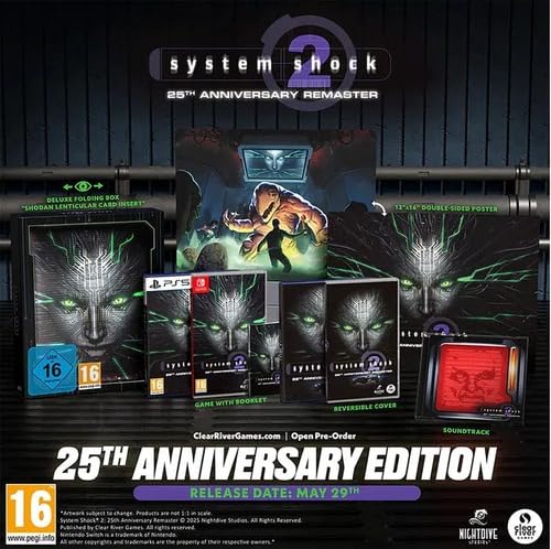 PRODUCT DETAILS 【商品情報】・商品名：System Shock 2 - 25th Anniversary Edition・対応機種：Nintendo Switch（ニンテンドースイッチ）・仕様：北米版・言語：英語【コンディション】・海外直輸入品です。・パッケージに輸送によるスレ・小傷がある場合があります。 ■ 日本国内のSwitch本体でプレイいただけます Nintendo Switchはリージョンフリーのため、北米版のゲームカードも日本国内で購入された本体でそのままプレイいただけます。 ■ 北米版ゲームについてのご注意（必ずお読みください） ・ゲーム内の表示および音声は英語です。タイトルによっては日本語に対応していない場合があります。・パッケージ・取扱説明書はすべて英語表記です。・追加コンテンツ（DLC）やオンライン機能のご利用には、北米（海外）のニンテンドーアカウントが必要となる場合があります。・日本国内で購入されたダウンロード版・セーブデータとの互換については保証いたしかねます。・海外版であることを理由とした返品・交換はお受けできません。 ■ ご注意 ・掲載画像は実物に近い色味になるよう調整しておりますが、ご利用の環境により差異が生じる場合があります。・複数店舗で在庫を共有しているため、ご注文後に在庫切れとなる場合がございます。・海外倉庫からのお取り寄せのため、発送までに数日〜2〜3週間程度かかる場合があります。 ■ 納期についてお届けの目安を必ずご確認ください。 ご注意 海外からの輸入品となります。海外輸送のため、外箱に軽微なスレ等がある場合がございますが、商品本体には影響ございません。 ※在庫状況は仕入先の在庫情報をもとに出来る限り正確に表示しておりますが、取寄せ商品のため、タイミングによりご注文後に欠品・キャンセルとなる場合がございます。