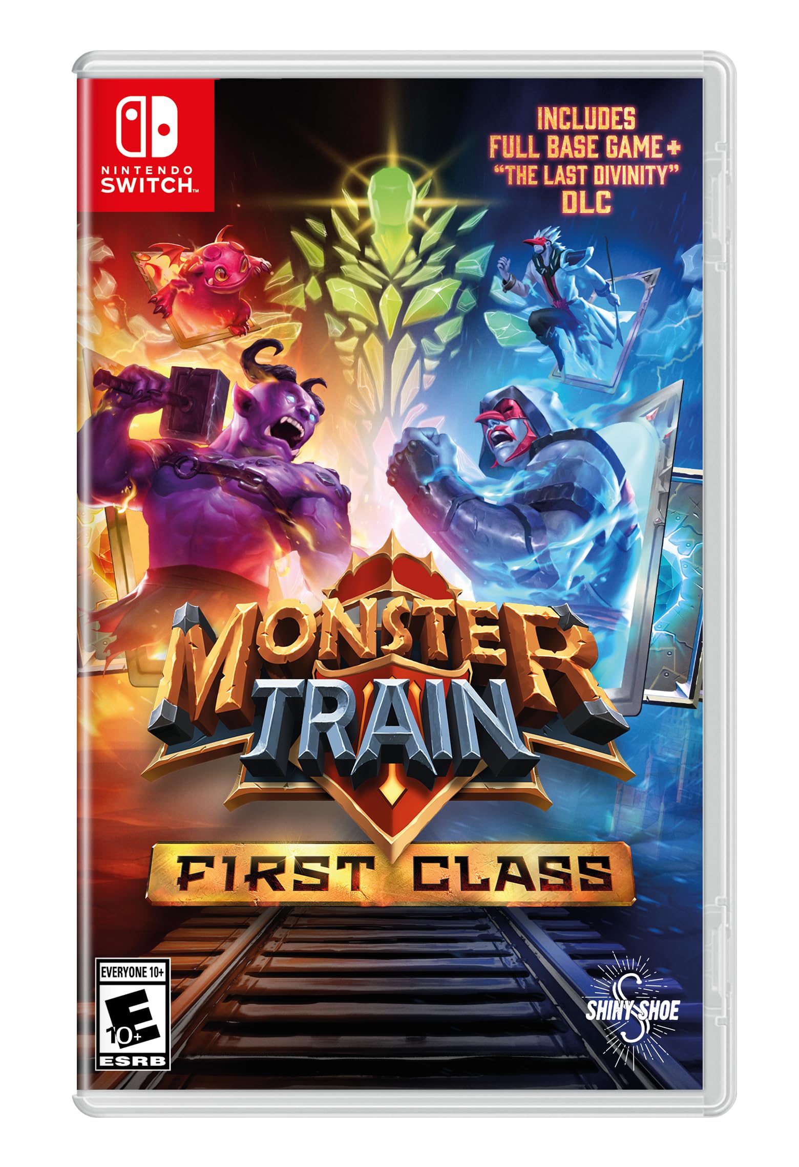PRODUCT DETAILS 【商品情報】・商品名：Monster Train First Class - Nintendo Switch・対応機種：Nintendo Switch（ニンテンドースイッチ）・仕様：北米版・言語：英語【コンディション】・海外直輸入品です。・パッケージに輸送によるスレ・小傷がある場合があります。 ■ 日本国内のSwitch本体でプレイいただけます Nintendo Switchはリージョンフリーのため、北米版のゲームカードも日本国内で購入された本体でそのままプレイいただけます。 ■ 北米版ゲームについてのご注意（必ずお読みください） ・ゲーム内の表示および音声は英語です。タイトルによっては日本語に対応していない場合があります。・パッケージ・取扱説明書はすべて英語表記です。・追加コンテンツ（DLC）やオンライン機能のご利用には、北米（海外）のニンテンドーアカウントが必要となる場合があります。・日本国内で購入されたダウンロード版・セーブデータとの互換については保証いたしかねます。・海外版であることを理由とした返品・交換はお受けできません。 ■ ご注意 ・掲載画像は実物に近い色味になるよう調整しておりますが、ご利用の環境により差異が生じる場合があります。・複数店舗で在庫を共有しているため、ご注文後に在庫切れとなる場合がございます。・海外倉庫からのお取り寄せのため、発送までに数日〜2〜3週間程度かかる場合があります。 ■ 納期についてお届けの目安を必ずご確認ください。 ご注意 海外からの輸入品となります。海外輸送のため、外箱に軽微なスレ等がある場合がございますが、商品本体には影響ございません。 ※在庫状況は仕入先の在庫情報をもとに出来る限り正確に表示しておりますが、取寄せ商品のため、タイミングによりご注文後に欠品・キャンセルとなる場合がございます。