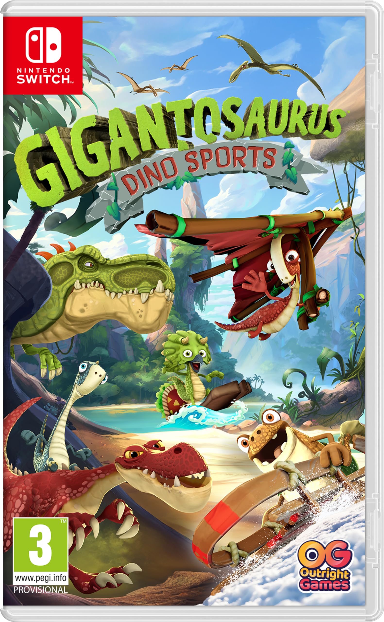 PRODUCT DETAILS 【商品情報】・商品名：Gigantosaurus: Dino Sports - Switch・対応機種：Nintendo Switch（ニンテンドースイッチ）・仕様：北米版・言語：英語【コンディション】・海外直輸入品です。・パッケージに輸送によるスレ・小傷がある場合があります。 ■ 日本国内のSwitch本体でプレイいただけます Nintendo Switchはリージョンフリーのため、北米版のゲームカードも日本国内で購入された本体でそのままプレイいただけます。 ■ 北米版ゲームについてのご注意（必ずお読みください） ・ゲーム内の表示および音声は英語です。タイトルによっては日本語に対応していない場合があります。・パッケージ・取扱説明書はすべて英語表記です。・追加コンテンツ（DLC）やオンライン機能のご利用には、北米（海外）のニンテンドーアカウントが必要となる場合があります。・日本国内で購入されたダウンロード版・セーブデータとの互換については保証いたしかねます。・海外版であることを理由とした返品・交換はお受けできません。 ■ ご注意 ・掲載画像は実物に近い色味になるよう調整しておりますが、ご利用の環境により差異が生じる場合があります。・複数店舗で在庫を共有しているため、ご注文後に在庫切れとなる場合がございます。・海外倉庫からのお取り寄せのため、発送までに数日〜2〜3週間程度かかる場合があります。 ■ 納期についてお届けの目安を必ずご確認ください。 ご注意 海外からの輸入品となります。海外輸送のため、外箱に軽微なスレ等がある場合がございますが、商品本体には影響ございません。 ※在庫状況は仕入先の在庫情報をもとに出来る限り正確に表示しておりますが、取寄せ商品のため、タイミングによりご注文後に欠品・キャンセルとなる場合がございます。