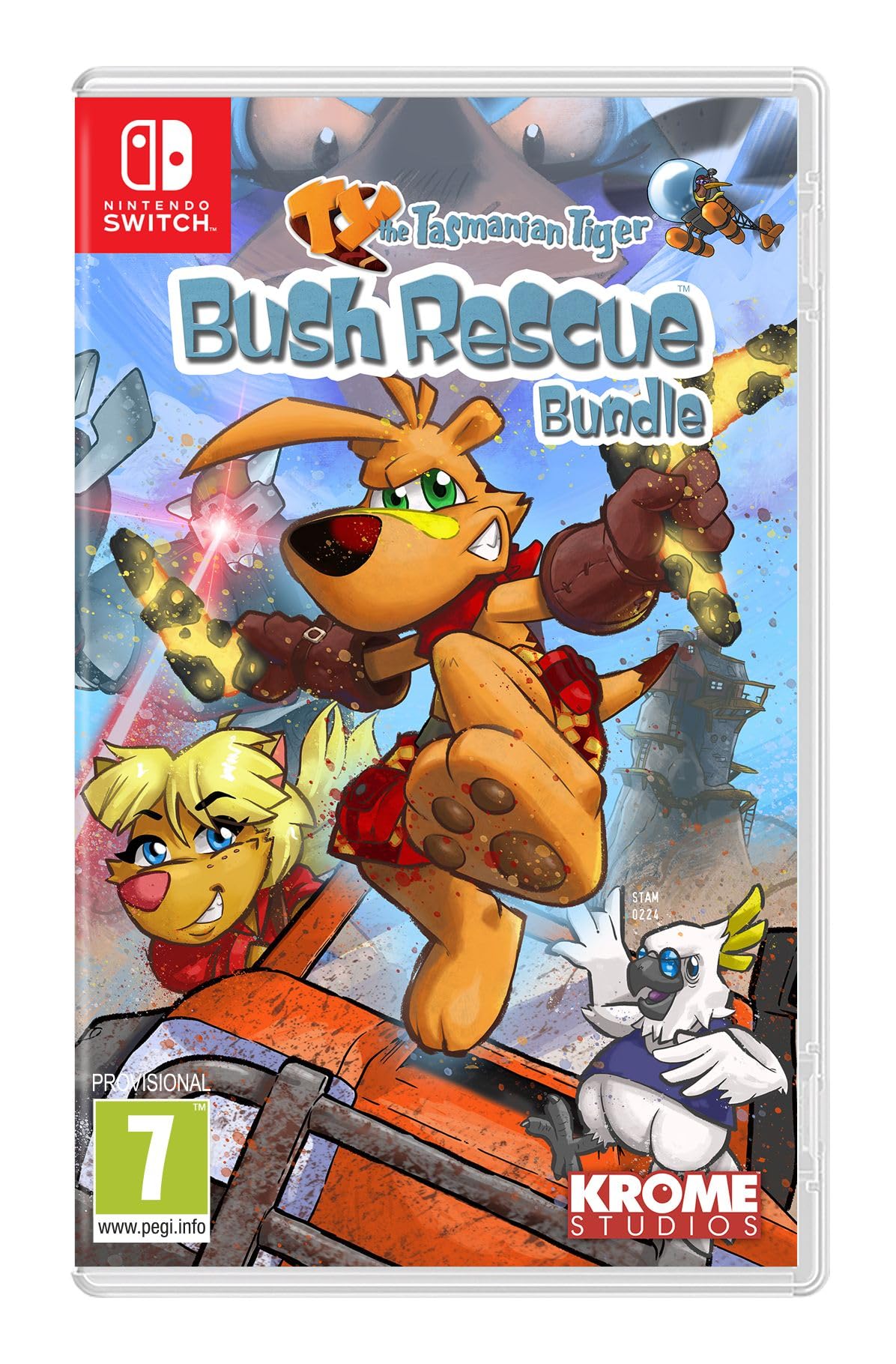 PRODUCT DETAILS 【商品情報】・商品名：TY the Tasmanian Tiger Bush Rescue Bundle - Nintendo Switch(TM)・対応機種：Nintendo Switch（ニンテンドースイッチ）・仕様：北米版・言語：英語【コンディション】・海外直輸入品です。・パッケージに輸送によるスレ・小傷がある場合があります。 ■ 日本国内のSwitch本体でプレイいただけます Nintendo Switchはリージョンフリーのため、北米版のゲームカードも日本国内で購入された本体でそのままプレイいただけます。 ■ 北米版ゲームについてのご注意（必ずお読みください） ・ゲーム内の表示および音声は英語です。タイトルによっては日本語に対応していない場合があります。・パッケージ・取扱説明書はすべて英語表記です。・追加コンテンツ（DLC）やオンライン機能のご利用には、北米（海外）のニンテンドーアカウントが必要となる場合があります。・日本国内で購入されたダウンロード版・セーブデータとの互換については保証いたしかねます。・海外版であることを理由とした返品・交換はお受けできません。 ■ ご注意 ・掲載画像は実物に近い色味になるよう調整しておりますが、ご利用の環境により差異が生じる場合があります。・複数店舗で在庫を共有しているため、ご注文後に在庫切れとなる場合がございます。・海外倉庫からのお取り寄せのため、発送までに数日〜2〜3週間程度かかる場合があります。 ■ 納期についてお届けの目安を必ずご確認ください。 ご注意 海外からの輸入品となります。海外輸送のため、外箱に軽微なスレ等がある場合がございますが、商品本体には影響ございません。 ※在庫状況は仕入先の在庫情報をもとに出来る限り正確に表示しておりますが、取寄せ商品のため、タイミングによりご注文後に欠品・キャンセルとなる場合がございます。
