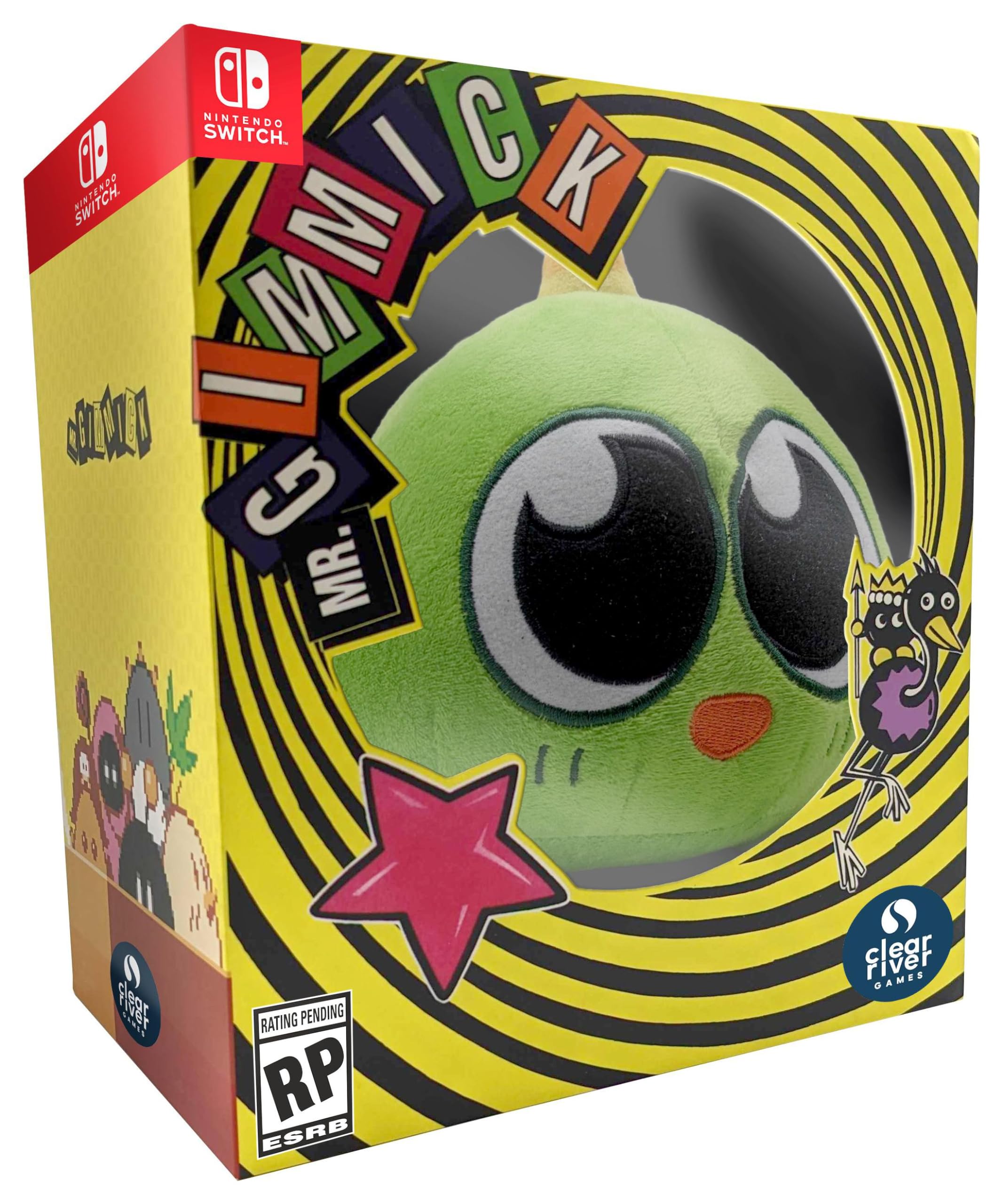 PRODUCT DETAILS 【商品情報】・商品名：Gimmick (Collectors Edition)・対応機種：Nintendo Switch（ニンテンドースイッチ）・仕様：北米版・言語：英語【コンディション】・海外直輸入品です。・パッケージに輸送によるスレ・小傷がある場合があります。 ■ 日本国内のSwitch本体でプレイいただけます Nintendo Switchはリージョンフリーのため、北米版のゲームカードも日本国内で購入された本体でそのままプレイいただけます。 ■ 北米版ゲームについてのご注意（必ずお読みください） ・ゲーム内の表示および音声は英語です。タイトルによっては日本語に対応していない場合があります。・パッケージ・取扱説明書はすべて英語表記です。・追加コンテンツ（DLC）やオンライン機能のご利用には、北米（海外）のニンテンドーアカウントが必要となる場合があります。・日本国内で購入されたダウンロード版・セーブデータとの互換については保証いたしかねます。・海外版であることを理由とした返品・交換はお受けできません。 ■ ご注意 ・掲載画像は実物に近い色味になるよう調整しておりますが、ご利用の環境により差異が生じる場合があります。・複数店舗で在庫を共有しているため、ご注文後に在庫切れとなる場合がございます。・海外倉庫からのお取り寄せのため、発送までに数日〜2〜3週間程度かかる場合があります。 ■ 納期についてお届けの目安を必ずご確認ください。 ご注意 海外からの輸入品となります。海外輸送のため、外箱に軽微なスレ等がある場合がございますが、商品本体には影響ございません。 ※在庫状況は仕入先の在庫情報をもとに出来る限り正確に表示しておりますが、取寄せ商品のため、タイミングによりご注文後に欠品・キャンセルとなる場合がございます。