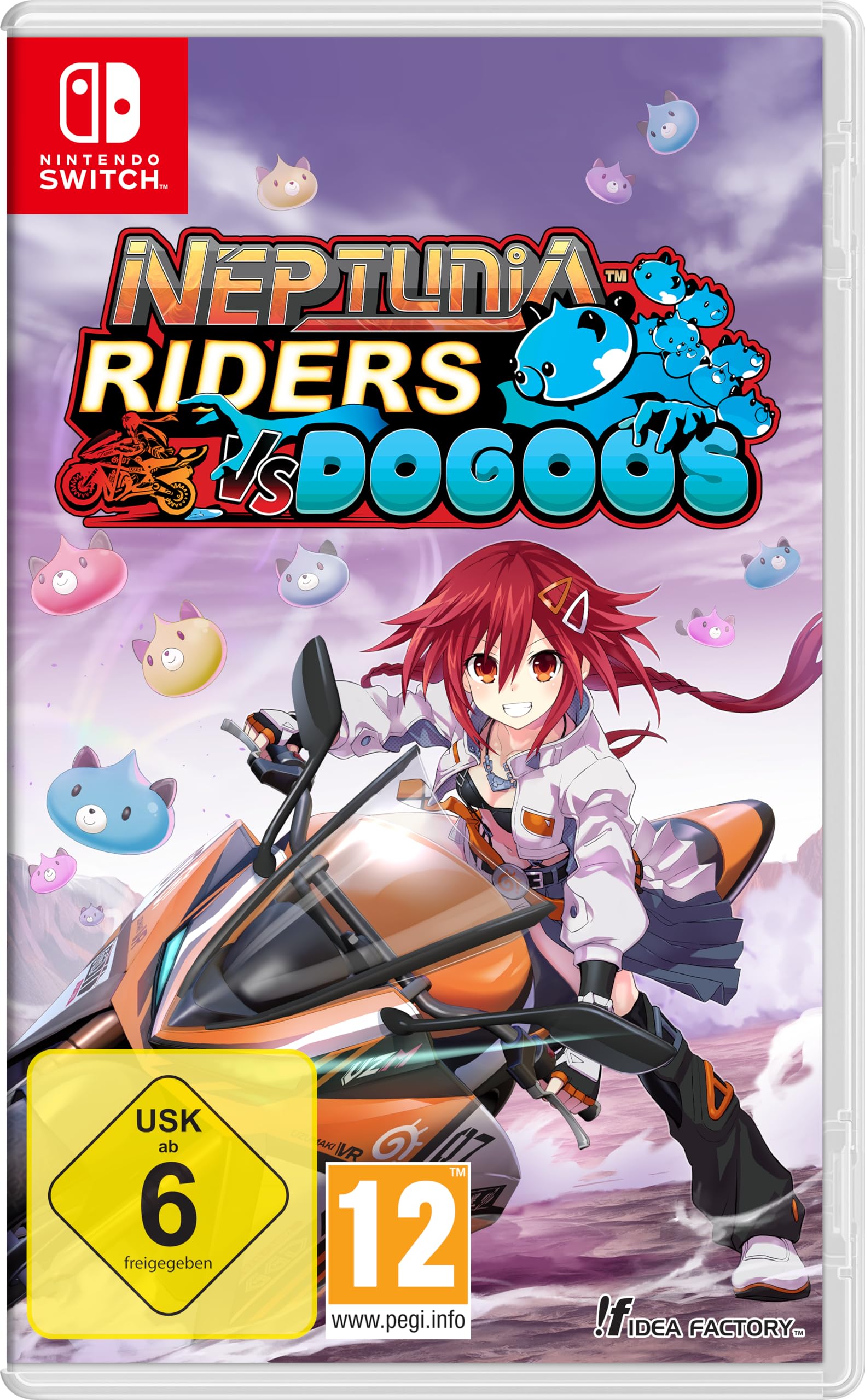 PRODUCT DETAILS 【商品情報】・商品名：Neptunia Riders VS Dogoos - Day One Edition (Nintendo Switch)・対応機種：Nintendo Switch（ニンテンドースイッチ）・仕様：北米版・言語：英語【コンディション】・海外直輸入品です。・パッケージに輸送によるスレ・小傷がある場合があります。 ■ 日本国内のSwitch本体でプレイいただけます Nintendo Switchはリージョンフリーのため、北米版のゲームカードも日本国内で購入された本体でそのままプレイいただけます。 ■ 北米版ゲームについてのご注意（必ずお読みください） ・ゲーム内の表示および音声は英語です。タイトルによっては日本語に対応していない場合があります。・パッケージ・取扱説明書はすべて英語表記です。・追加コンテンツ（DLC）やオンライン機能のご利用には、北米（海外）のニンテンドーアカウントが必要となる場合があります。・日本国内で購入されたダウンロード版・セーブデータとの互換については保証いたしかねます。・海外版であることを理由とした返品・交換はお受けできません。 ■ ご注意 ・掲載画像は実物に近い色味になるよう調整しておりますが、ご利用の環境により差異が生じる場合があります。・複数店舗で在庫を共有しているため、ご注文後に在庫切れとなる場合がございます。・海外倉庫からのお取り寄せのため、発送までに数日〜2〜3週間程度かかる場合があります。 ■ 納期についてお届けの目安を必ずご確認ください。 ご注意 海外からの輸入品となります。海外輸送のため、外箱に軽微なスレ等がある場合がございますが、商品本体には影響ございません。 ※在庫状況は仕入先の在庫情報をもとに出来る限り正確に表示しておりますが、取寄せ商品のため、タイミングによりご注文後に欠品・キャンセルとなる場合がございます。