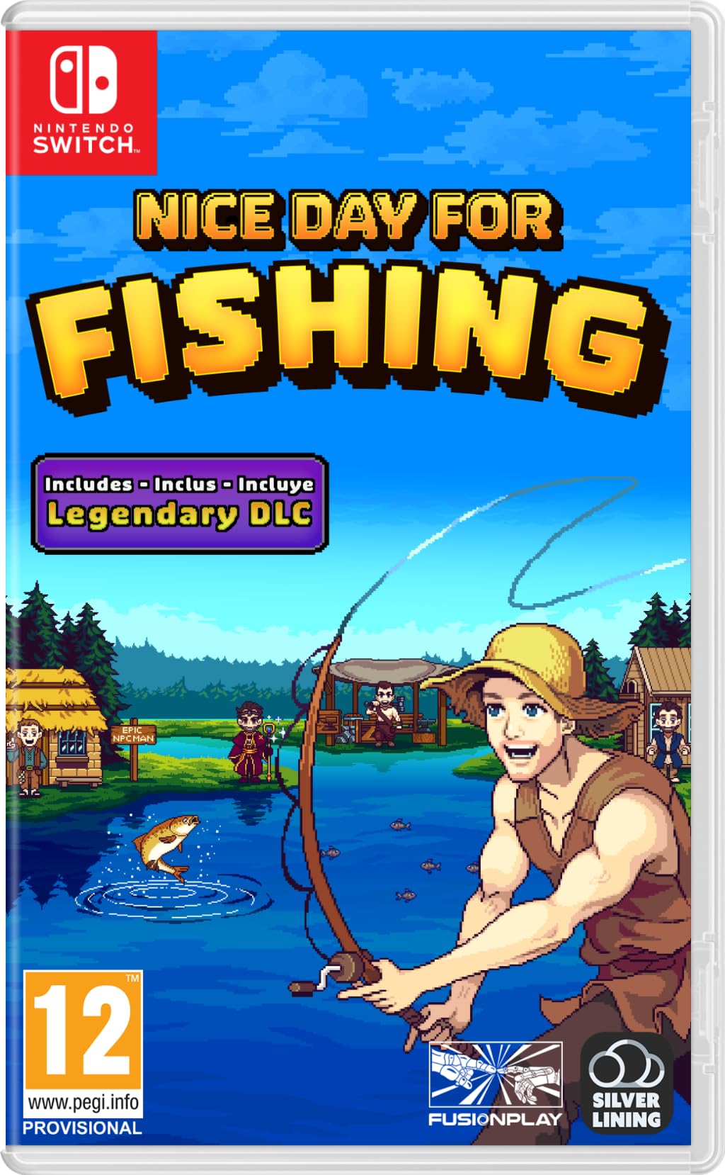 PRODUCT DETAILS 【商品情報】・商品名：Nice Day For Fishing (Nintendo Switch)・対応機種：Nintendo Switch（ニンテンドースイッチ）・仕様：北米版・言語：英語【コンディション】・海外直輸入品です。・パッケージに輸送によるスレ・小傷がある場合があります。 ■ 日本国内のSwitch本体でプレイいただけます Nintendo Switchはリージョンフリーのため、北米版のゲームカードも日本国内で購入された本体でそのままプレイいただけます。 ■ 北米版ゲームについてのご注意（必ずお読みください） ・ゲーム内の表示および音声は英語です。タイトルによっては日本語に対応していない場合があります。・パッケージ・取扱説明書はすべて英語表記です。・追加コンテンツ（DLC）やオンライン機能のご利用には、北米（海外）のニンテンドーアカウントが必要となる場合があります。・日本国内で購入されたダウンロード版・セーブデータとの互換については保証いたしかねます。・海外版であることを理由とした返品・交換はお受けできません。 ■ ご注意 ・掲載画像は実物に近い色味になるよう調整しておりますが、ご利用の環境により差異が生じる場合があります。・複数店舗で在庫を共有しているため、ご注文後に在庫切れとなる場合がございます。・海外倉庫からのお取り寄せのため、発送までに数日〜2〜3週間程度かかる場合があります。 ■ 納期についてお届けの目安を必ずご確認ください。 ご注意 海外からの輸入品となります。海外輸送のため、外箱に軽微なスレ等がある場合がございますが、商品本体には影響ございません。 ※在庫状況は仕入先の在庫情報をもとに出来る限り正確に表示しておりますが、取寄せ商品のため、タイミングによりご注文後に欠品・キャンセルとなる場合がございます。