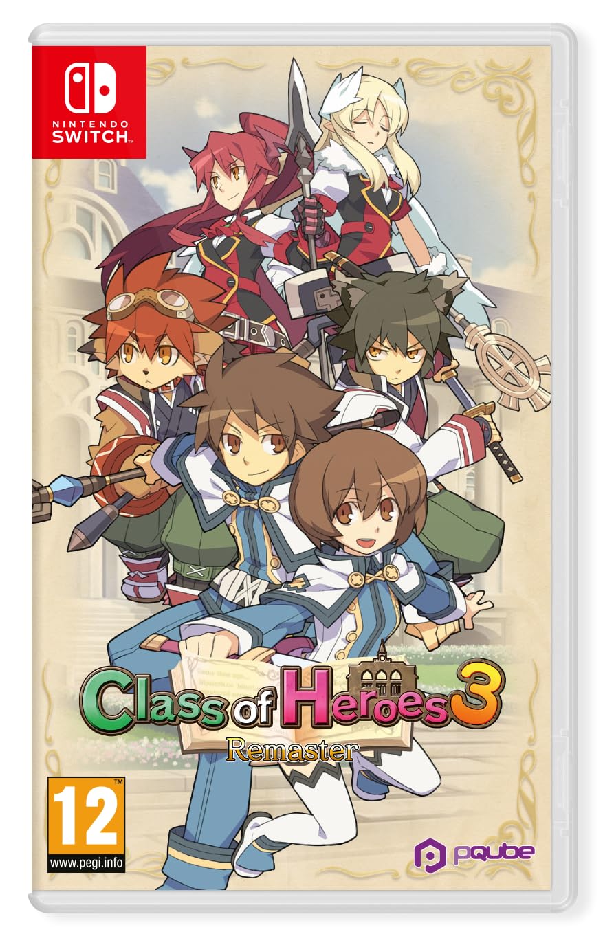PRODUCT DETAILS 【商品情報】・商品名：Class of Heroes 3 Remaster・対応機種：Nintendo Switch（ニンテンドースイッチ）・仕様：北米版・言語：英語【コンディション】・海外直輸入品です。・パッケージに輸送によるスレ・小傷がある場合があります。 ■ 日本国内のSwitch本体でプレイいただけます Nintendo Switchはリージョンフリーのため、北米版のゲームカードも日本国内で購入された本体でそのままプレイいただけます。 ■ 北米版ゲームについてのご注意（必ずお読みください） ・ゲーム内の表示および音声は英語です。タイトルによっては日本語に対応していない場合があります。・パッケージ・取扱説明書はすべて英語表記です。・追加コンテンツ（DLC）やオンライン機能のご利用には、北米（海外）のニンテンドーアカウントが必要となる場合があります。・日本国内で購入されたダウンロード版・セーブデータとの互換については保証いたしかねます。・海外版であることを理由とした返品・交換はお受けできません。 ■ ご注意 ・掲載画像は実物に近い色味になるよう調整しておりますが、ご利用の環境により差異が生じる場合があります。・複数店舗で在庫を共有しているため、ご注文後に在庫切れとなる場合がございます。・海外倉庫からのお取り寄せのため、発送までに数日〜2〜3週間程度かかる場合があります。 ■ 納期についてお届けの目安を必ずご確認ください。 ご注意 海外からの輸入品となります。海外輸送のため、外箱に軽微なスレ等がある場合がございますが、商品本体には影響ございません。 ※在庫状況は仕入先の在庫情報をもとに出来る限り正確に表示しておりますが、取寄せ商品のため、タイミングによりご注文後に欠品・キャンセルとなる場合がございます。