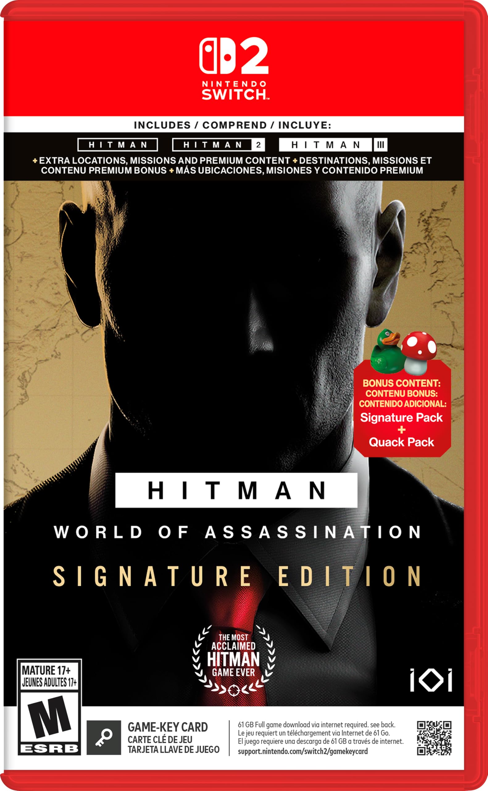 Hitman: World of Assassination Signature Edition - Nintendo Switch 2 北米版 Nintendo Switch 2 ニンテンドースイッチ2 海外版ソフト