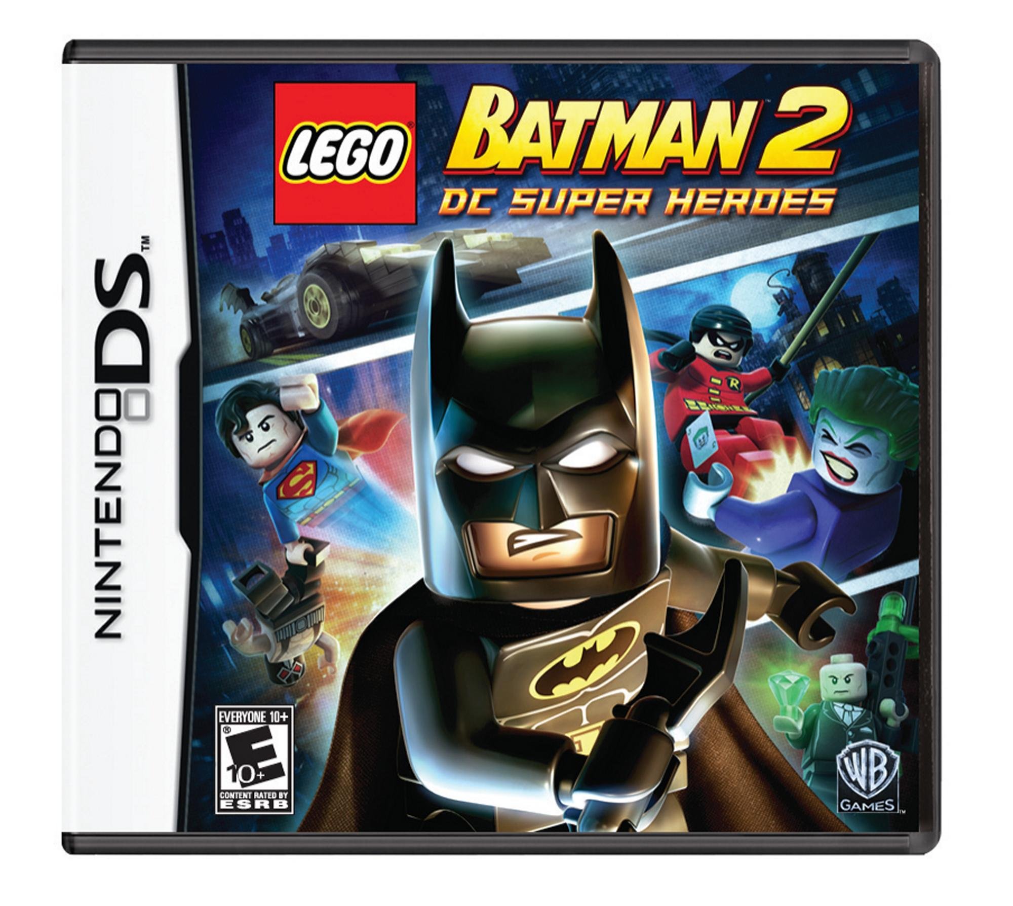 PRODUCT DETAILS 【商品情報】・商品名：LEGO Batman 2: DC Super Heroes - Nintendo DS・対応機種：ニンテンドーDS（Nintendo DS）・仕様：北米版・言語：英語【コンディション】・新品・海外直輸入品です。・パッケージに輸送によるスレ・小傷がある場合があります。 ■ 日本国内のDS本体でプレイいただけます ニンテンドーDS／DS Lite 本体はリージョンフリーのため、北米版のソフトも日本国内で購入された本体でそのままプレイいただけます。 ■ 北米版ゲームについてのご注意（必ずお読みください） ・ゲーム内の表示および音声は英語です。日本語には対応しておりません。・ニンテンドーDSi／DSi LL／3DSシリーズでは、通常のDSソフトはプレイできますが、「DSi専用」「DSi拡張」ソフトは地域制限により動作しません。・任天堂のオンラインサービス（ニンテンドーWi-Fiコネクション）は終了しているため、通信対戦・配信要素はご利用いただけません。・パッケージ・取扱説明書はすべて英語表記です。・海外版であること、およびお手持ちの本体で使用できないことを理由とした返品・交換はお受けできません。 ■ ご注意 ・掲載画像は実物に近い色味になるよう調整しておりますが、ご利用の環境により差異が生じる場合があります。・複数店舗で在庫を共有しているため、ご注文後に在庫切れとなる場合がございます。・海外倉庫からのお取り寄せのため、発送までに数日〜2〜3週間程度かかる場合があります。 ■ 納期についてお届けの目安を必ずご確認ください。 ご注意 海外からの輸入品となります。海外輸送のため、外箱に軽微なスレ等がある場合がございますが、商品本体には影響ございません。 ※在庫状況は仕入先の在庫情報をもとに出来る限り正確に表示しておりますが、取寄せ商品のため、タイミングによりご注文後に欠品・キャンセルとなる場合がございます。