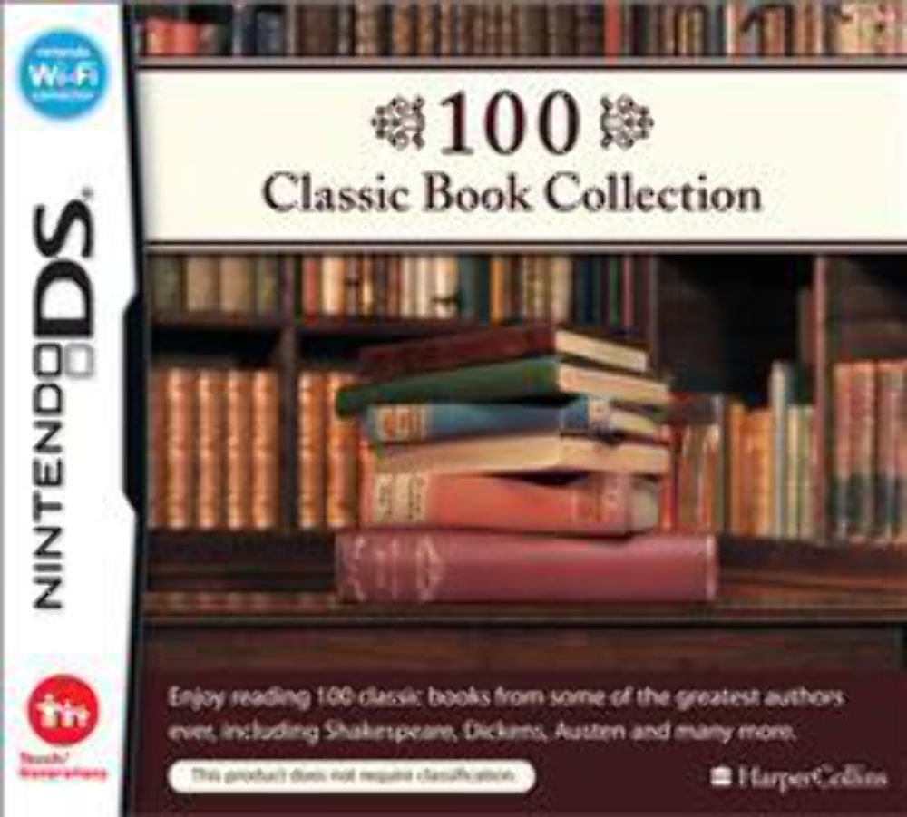 PRODUCT DETAILS 【商品情報】・商品名：100 Classic Book Collection /NDS・対応機種：ニンテンドーDS（Nintendo DS）・仕様：北米版・言語：英語【コンディション】・新品・海外直輸入品です。・パッケージに輸送によるスレ・小傷がある場合があります。 ■ 日本国内のDS本体でプレイいただけます ニンテンドーDS／DS Lite 本体はリージョンフリーのため、北米版のソフトも日本国内で購入された本体でそのままプレイいただけます。 ■ 北米版ゲームについてのご注意（必ずお読みください） ・ゲーム内の表示および音声は英語です。日本語には対応しておりません。・ニンテンドーDSi／DSi LL／3DSシリーズでは、通常のDSソフトはプレイできますが、「DSi専用」「DSi拡張」ソフトは地域制限により動作しません。・任天堂のオンラインサービス（ニンテンドーWi-Fiコネクション）は終了しているため、通信対戦・配信要素はご利用いただけません。・パッケージ・取扱説明書はすべて英語表記です。・海外版であること、およびお手持ちの本体で使用できないことを理由とした返品・交換はお受けできません。 ■ ご注意 ・掲載画像は実物に近い色味になるよう調整しておりますが、ご利用の環境により差異が生じる場合があります。・複数店舗で在庫を共有しているため、ご注文後に在庫切れとなる場合がございます。・海外倉庫からのお取り寄せのため、発送までに数日〜2〜3週間程度かかる場合があります。 ■ 納期についてお届けの目安を必ずご確認ください。 ご注意 海外からの輸入品となります。海外輸送のため、外箱に軽微なスレ等がある場合がございますが、商品本体には影響ございません。 ※在庫状況は仕入先の在庫情報をもとに出来る限り正確に表示しておりますが、取寄せ商品のため、タイミングによりご注文後に欠品・キャンセルとなる場合がございます。