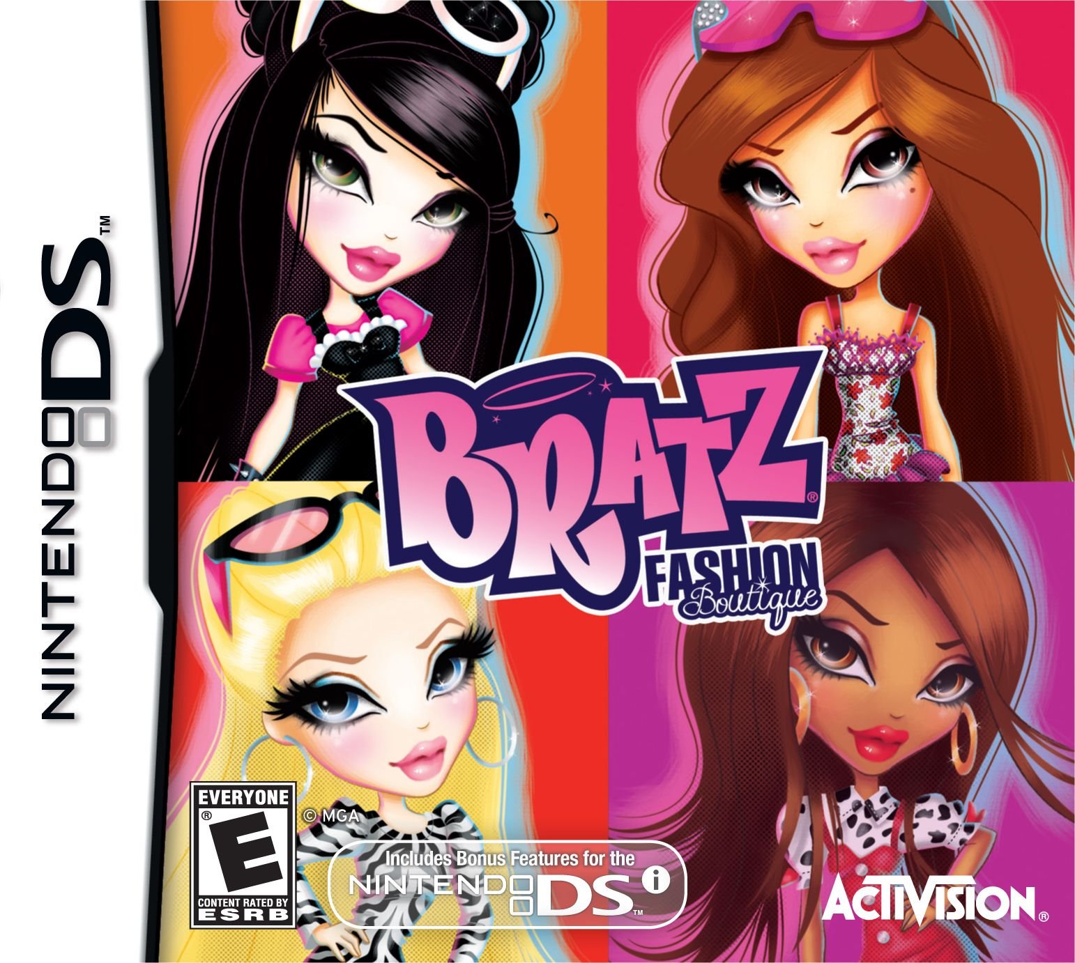 PRODUCT DETAILS 【商品情報】・商品名：Bratz: Fashion Boutique・対応機種：ニンテンドーDS（Nintendo DS）・仕様：北米版・言語：英語【コンディション】・新品・海外直輸入品です。・パッケージに輸送によるスレ・小傷がある場合があります。 ■ 日本国内のDS本体でプレイいただけます ニンテンドーDS／DS Lite 本体はリージョンフリーのため、北米版のソフトも日本国内で購入された本体でそのままプレイいただけます。 ■ 北米版ゲームについてのご注意（必ずお読みください） ・ゲーム内の表示および音声は英語です。日本語には対応しておりません。・ニンテンドーDSi／DSi LL／3DSシリーズでは、通常のDSソフトはプレイできますが、「DSi専用」「DSi拡張」ソフトは地域制限により動作しません。・任天堂のオンラインサービス（ニンテンドーWi-Fiコネクション）は終了しているため、通信対戦・配信要素はご利用いただけません。・パッケージ・取扱説明書はすべて英語表記です。・海外版であること、およびお手持ちの本体で使用できないことを理由とした返品・交換はお受けできません。 ■ ご注意 ・掲載画像は実物に近い色味になるよう調整しておりますが、ご利用の環境により差異が生じる場合があります。・複数店舗で在庫を共有しているため、ご注文後に在庫切れとなる場合がございます。・海外倉庫からのお取り寄せのため、発送までに数日〜2〜3週間程度かかる場合があります。 ■ 納期についてお届けの目安を必ずご確認ください。 ご注意 海外からの輸入品となります。海外輸送のため、外箱に軽微なスレ等がある場合がございますが、商品本体には影響ございません。 ※在庫状況は仕入先の在庫情報をもとに出来る限り正確に表示しておりますが、取寄せ商品のため、タイミングによりご注文後に欠品・キャンセルとなる場合がございます。