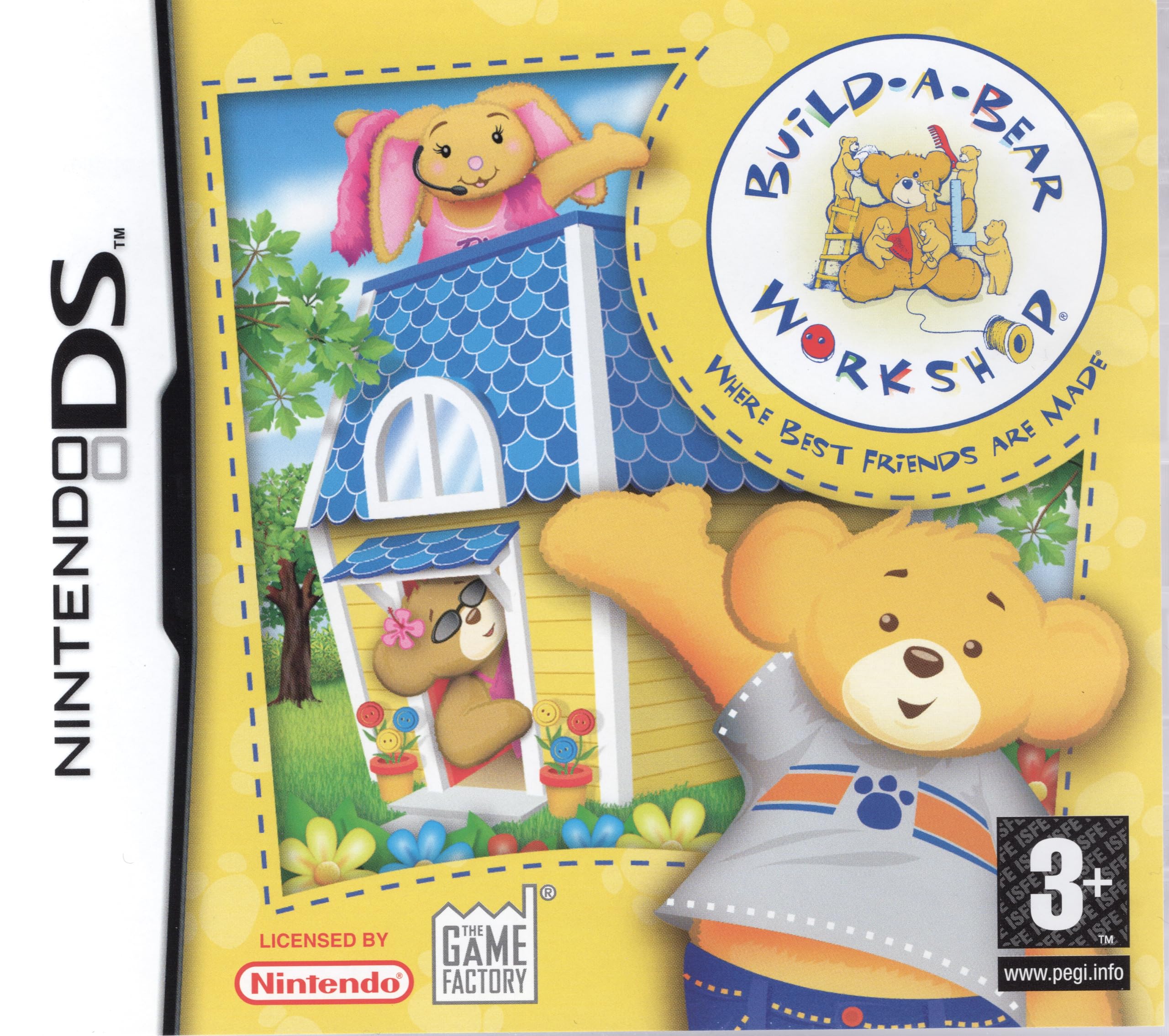 PRODUCT DETAILS 【商品情報】・商品名：Build-A-Bear Workshop - Nintendo DS・対応機種：ニンテンドーDS（Nintendo DS）・仕様：北米版・言語：英語【コンディション】・新品・海外直輸入品です。・パッケージに輸送によるスレ・小傷がある場合があります。 ■ 日本国内のDS本体でプレイいただけます ニンテンドーDS／DS Lite 本体はリージョンフリーのため、北米版のソフトも日本国内で購入された本体でそのままプレイいただけます。 ■ 北米版ゲームについてのご注意（必ずお読みください） ・ゲーム内の表示および音声は英語です。日本語には対応しておりません。・ニンテンドーDSi／DSi LL／3DSシリーズでは、通常のDSソフトはプレイできますが、「DSi専用」「DSi拡張」ソフトは地域制限により動作しません。・任天堂のオンラインサービス（ニンテンドーWi-Fiコネクション）は終了しているため、通信対戦・配信要素はご利用いただけません。・パッケージ・取扱説明書はすべて英語表記です。・海外版であること、およびお手持ちの本体で使用できないことを理由とした返品・交換はお受けできません。 ■ ご注意 ・掲載画像は実物に近い色味になるよう調整しておりますが、ご利用の環境により差異が生じる場合があります。・複数店舗で在庫を共有しているため、ご注文後に在庫切れとなる場合がございます。・海外倉庫からのお取り寄せのため、発送までに数日〜2〜3週間程度かかる場合があります。 ■ 納期についてお届けの目安を必ずご確認ください。 ご注意 海外からの輸入品となります。海外輸送のため、外箱に軽微なスレ等がある場合がございますが、商品本体には影響ございません。 ※在庫状況は仕入先の在庫情報をもとに出来る限り正確に表示しておりますが、取寄せ商品のため、タイミングによりご注文後に欠品・キャンセルとなる場合がございます。