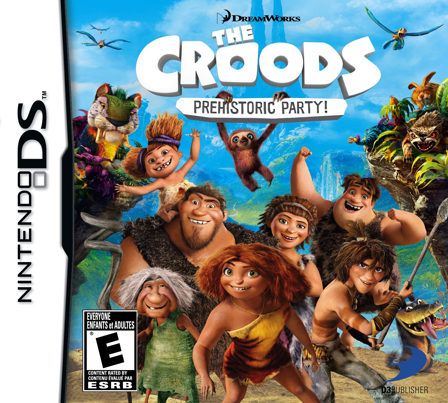 PRODUCT DETAILS 【商品情報】・商品名：The Croods: Prehistoric Party! - Nintendo DS・対応機種：ニンテンドーDS（Nintendo DS）・仕様：北米版・言語：英語【コンディション】・新品・海外直輸入品です。・パッケージに輸送によるスレ・小傷がある場合があります。 ■ 日本国内のDS本体でプレイいただけます ニンテンドーDS／DS Lite 本体はリージョンフリーのため、北米版のソフトも日本国内で購入された本体でそのままプレイいただけます。 ■ 北米版ゲームについてのご注意（必ずお読みください） ・ゲーム内の表示および音声は英語です。日本語には対応しておりません。・ニンテンドーDSi／DSi LL／3DSシリーズでは、通常のDSソフトはプレイできますが、「DSi専用」「DSi拡張」ソフトは地域制限により動作しません。・任天堂のオンラインサービス（ニンテンドーWi-Fiコネクション）は終了しているため、通信対戦・配信要素はご利用いただけません。・パッケージ・取扱説明書はすべて英語表記です。・海外版であること、およびお手持ちの本体で使用できないことを理由とした返品・交換はお受けできません。 ■ ご注意 ・掲載画像は実物に近い色味になるよう調整しておりますが、ご利用の環境により差異が生じる場合があります。・複数店舗で在庫を共有しているため、ご注文後に在庫切れとなる場合がございます。・海外倉庫からのお取り寄せのため、発送までに数日〜2〜3週間程度かかる場合があります。 ■ 納期についてお届けの目安を必ずご確認ください。 ご注意 海外からの輸入品となります。海外輸送のため、外箱に軽微なスレ等がある場合がございますが、商品本体には影響ございません。 ※在庫状況は仕入先の在庫情報をもとに出来る限り正確に表示しておりますが、取寄せ商品のため、タイミングによりご注文後に欠品・キャンセルとなる場合がございます。