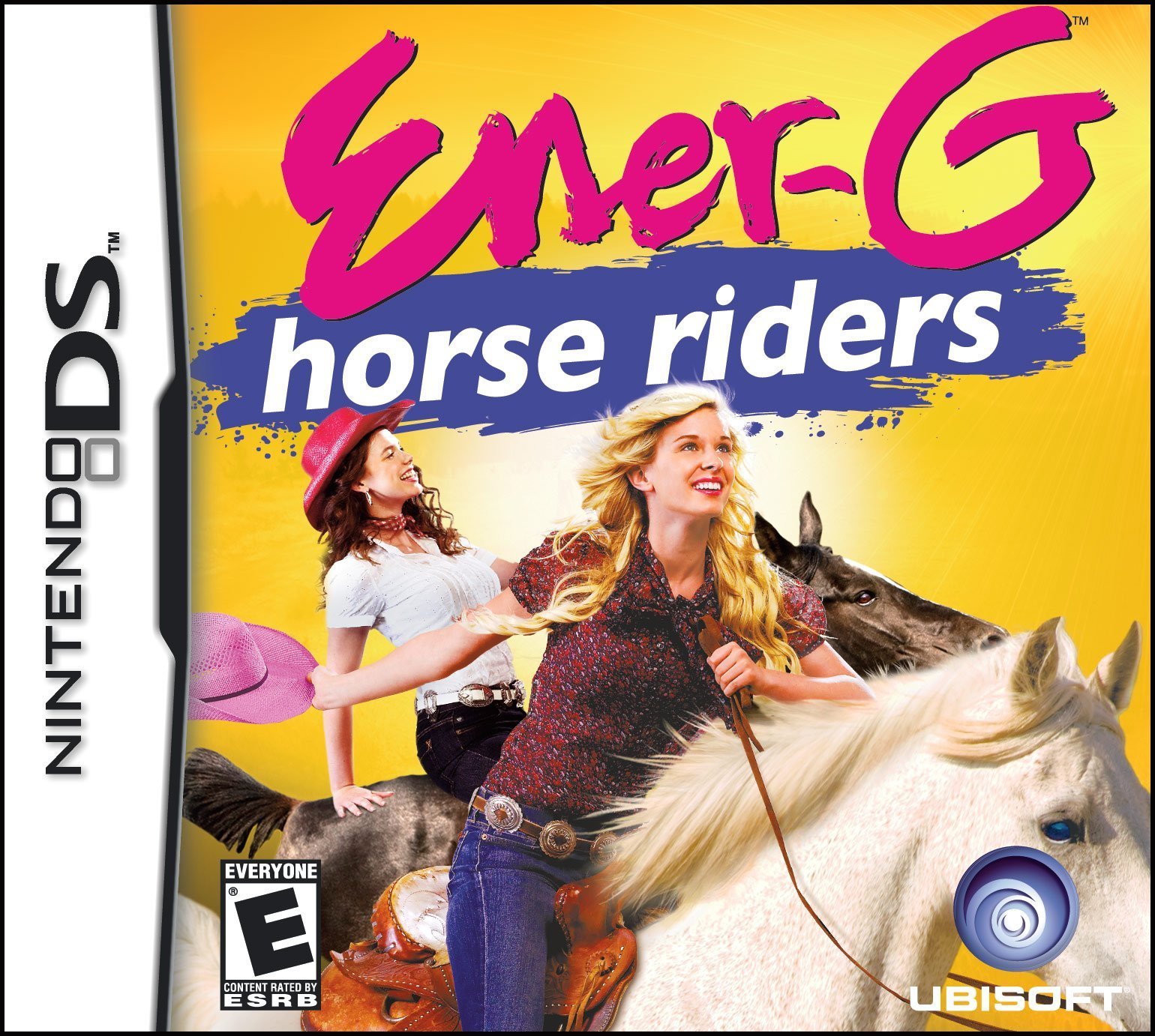 PRODUCT DETAILS 【商品情報】・商品名：Ener-G Horse Riders - Nintendo DS・対応機種：ニンテンドーDS（Nintendo DS）・仕様：北米版・言語：英語【コンディション】・新品・海外直輸入品です。・パッケージに輸送によるスレ・小傷がある場合があります。 ■ 日本国内のDS本体でプレイいただけます ニンテンドーDS／DS Lite 本体はリージョンフリーのため、北米版のソフトも日本国内で購入された本体でそのままプレイいただけます。 ■ 北米版ゲームについてのご注意（必ずお読みください） ・ゲーム内の表示および音声は英語です。日本語には対応しておりません。・ニンテンドーDSi／DSi LL／3DSシリーズでは、通常のDSソフトはプレイできますが、「DSi専用」「DSi拡張」ソフトは地域制限により動作しません。・任天堂のオンラインサービス（ニンテンドーWi-Fiコネクション）は終了しているため、通信対戦・配信要素はご利用いただけません。・パッケージ・取扱説明書はすべて英語表記です。・海外版であること、およびお手持ちの本体で使用できないことを理由とした返品・交換はお受けできません。 ■ ご注意 ・掲載画像は実物に近い色味になるよう調整しておりますが、ご利用の環境により差異が生じる場合があります。・複数店舗で在庫を共有しているため、ご注文後に在庫切れとなる場合がございます。・海外倉庫からのお取り寄せのため、発送までに数日〜2〜3週間程度かかる場合があります。 ■ 納期についてお届けの目安を必ずご確認ください。 ご注意 海外からの輸入品となります。海外輸送のため、外箱に軽微なスレ等がある場合がございますが、商品本体には影響ございません。 ※在庫状況は仕入先の在庫情報をもとに出来る限り正確に表示しておりますが、取寄せ商品のため、タイミングによりご注文後に欠品・キャンセルとなる場合がございます。