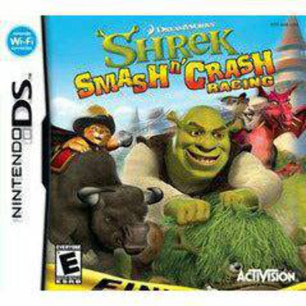 PRODUCT DETAILS 【商品情報】・商品名：Shrek Smash 'N' Crash Racing - Nintendo DS・対応機種：ニンテンドーDS（Nintendo DS）・仕様：北米版・言語：英語【コンディション】・新品・海外直輸入品です。・パッケージに輸送によるスレ・小傷がある場合があります。 ■ 日本国内のDS本体でプレイいただけます ニンテンドーDS／DS Lite 本体はリージョンフリーのため、北米版のソフトも日本国内で購入された本体でそのままプレイいただけます。 ■ 北米版ゲームについてのご注意（必ずお読みください） ・ゲーム内の表示および音声は英語です。日本語には対応しておりません。・ニンテンドーDSi／DSi LL／3DSシリーズでは、通常のDSソフトはプレイできますが、「DSi専用」「DSi拡張」ソフトは地域制限により動作しません。・任天堂のオンラインサービス（ニンテンドーWi-Fiコネクション）は終了しているため、通信対戦・配信要素はご利用いただけません。・パッケージ・取扱説明書はすべて英語表記です。・海外版であること、およびお手持ちの本体で使用できないことを理由とした返品・交換はお受けできません。 ■ ご注意 ・掲載画像は実物に近い色味になるよう調整しておりますが、ご利用の環境により差異が生じる場合があります。・複数店舗で在庫を共有しているため、ご注文後に在庫切れとなる場合がございます。・海外倉庫からのお取り寄せのため、発送までに数日〜2〜3週間程度かかる場合があります。 ■ 納期についてお届けの目安を必ずご確認ください。 ご注意 海外からの輸入品となります。海外輸送のため、外箱に軽微なスレ等がある場合がございますが、商品本体には影響ございません。 ※在庫状況は仕入先の在庫情報をもとに出来る限り正確に表示しておりますが、取寄せ商品のため、タイミングによりご注文後に欠品・キャンセルとなる場合がございます。