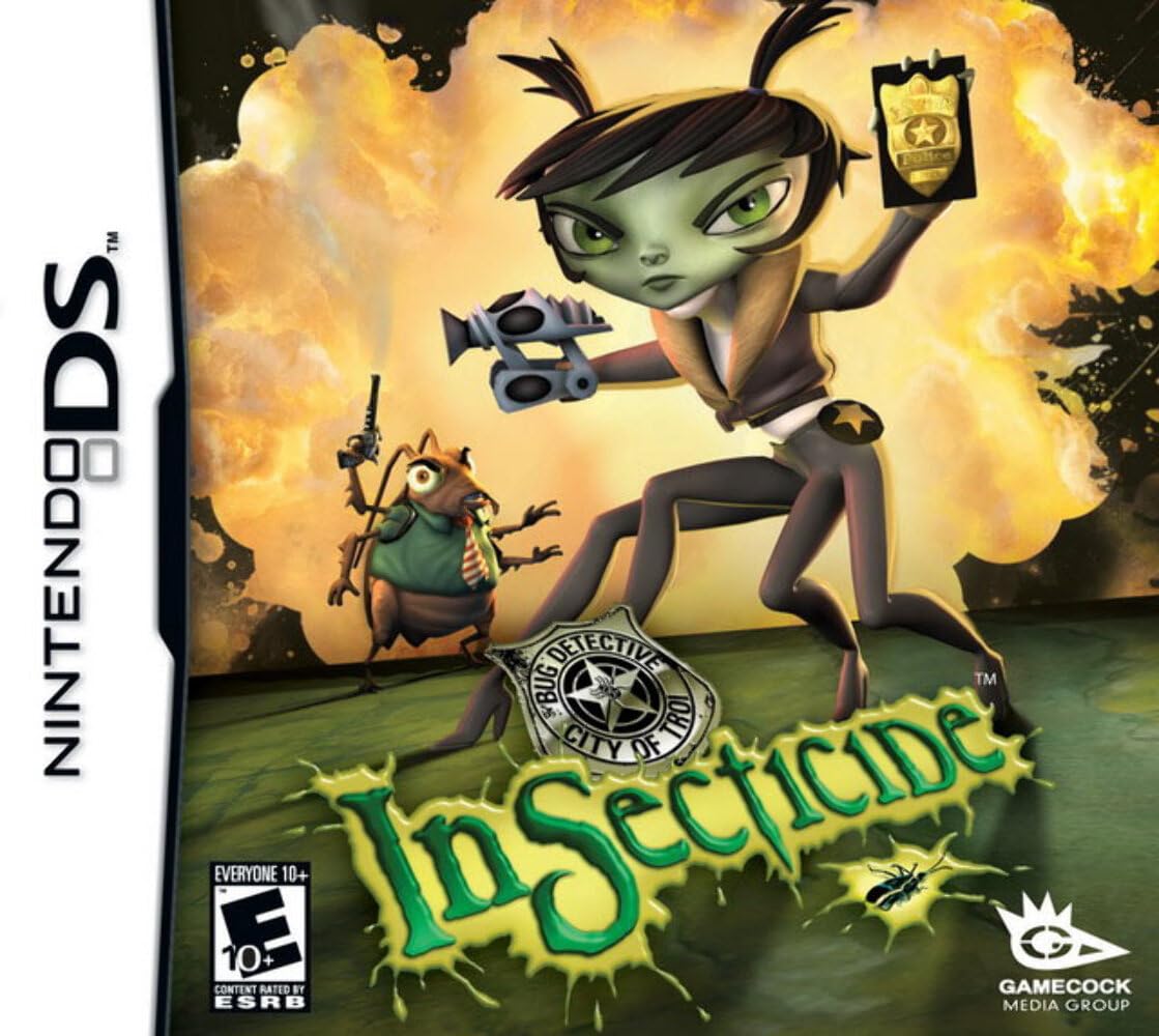 PRODUCT DETAILS 【商品情報】・商品名：Insecticide - Nintendo DS・対応機種：ニンテンドーDS（Nintendo DS）・仕様：北米版・言語：英語【コンディション】・新品・海外直輸入品です。・パッケージに輸送によるスレ・小傷がある場合があります。 ■ 日本国内のDS本体でプレイいただけます ニンテンドーDS／DS Lite 本体はリージョンフリーのため、北米版のソフトも日本国内で購入された本体でそのままプレイいただけます。 ■ 北米版ゲームについてのご注意（必ずお読みください） ・ゲーム内の表示および音声は英語です。日本語には対応しておりません。・ニンテンドーDSi／DSi LL／3DSシリーズでは、通常のDSソフトはプレイできますが、「DSi専用」「DSi拡張」ソフトは地域制限により動作しません。・任天堂のオンラインサービス（ニンテンドーWi-Fiコネクション）は終了しているため、通信対戦・配信要素はご利用いただけません。・パッケージ・取扱説明書はすべて英語表記です。・海外版であること、およびお手持ちの本体で使用できないことを理由とした返品・交換はお受けできません。 ■ ご注意 ・掲載画像は実物に近い色味になるよう調整しておりますが、ご利用の環境により差異が生じる場合があります。・複数店舗で在庫を共有しているため、ご注文後に在庫切れとなる場合がございます。・海外倉庫からのお取り寄せのため、発送までに数日〜2〜3週間程度かかる場合があります。 ■ 納期についてお届けの目安を必ずご確認ください。 ご注意 海外からの輸入品となります。海外輸送のため、外箱に軽微なスレ等がある場合がございますが、商品本体には影響ございません。 ※在庫状況は仕入先の在庫情報をもとに出来る限り正確に表示しておりますが、取寄せ商品のため、タイミングによりご注文後に欠品・キャンセルとなる場合がございます。