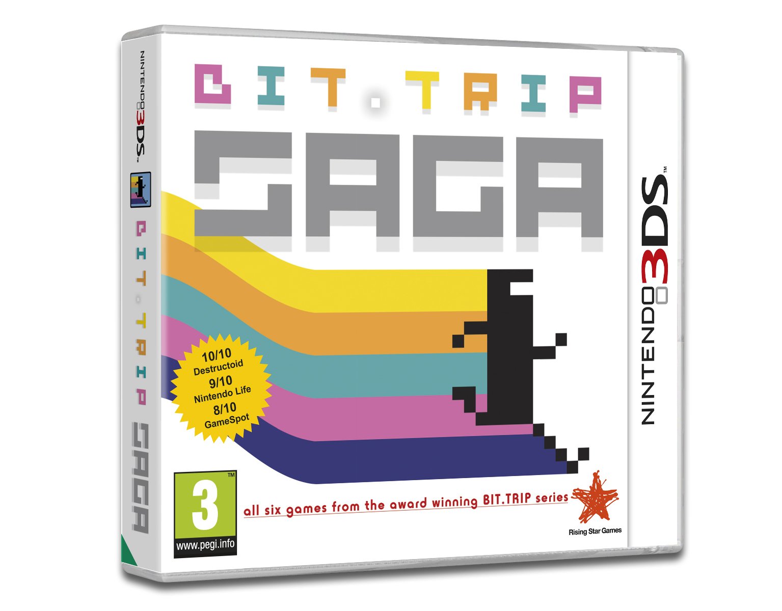 PRODUCT DETAILS 【商品情報】・商品名：Bit Trip Saga /3DS・対応機種：ニンテンドーDS（Nintendo DS）・仕様：北米版・言語：英語【コンディション】・新品・海外直輸入品です。・パッケージに輸送によるスレ・小傷がある場合があります。 ■ 日本国内のDS本体でプレイいただけます ニンテンドーDS／DS Lite 本体はリージョンフリーのため、北米版のソフトも日本国内で購入された本体でそのままプレイいただけます。 ■ 北米版ゲームについてのご注意（必ずお読みください） ・ゲーム内の表示および音声は英語です。日本語には対応しておりません。・ニンテンドーDSi／DSi LL／3DSシリーズでは、通常のDSソフトはプレイできますが、「DSi専用」「DSi拡張」ソフトは地域制限により動作しません。・任天堂のオンラインサービス（ニンテンドーWi-Fiコネクション）は終了しているため、通信対戦・配信要素はご利用いただけません。・パッケージ・取扱説明書はすべて英語表記です。・海外版であること、およびお手持ちの本体で使用できないことを理由とした返品・交換はお受けできません。 ■ ご注意 ・掲載画像は実物に近い色味になるよう調整しておりますが、ご利用の環境により差異が生じる場合があります。・複数店舗で在庫を共有しているため、ご注文後に在庫切れとなる場合がございます。・海外倉庫からのお取り寄せのため、発送までに数日〜2〜3週間程度かかる場合があります。 ■ 納期についてお届けの目安を必ずご確認ください。 ご注意 海外からの輸入品となります。海外輸送のため、外箱に軽微なスレ等がある場合がございますが、商品本体には影響ございません。 ※在庫状況は仕入先の在庫情報をもとに出来る限り正確に表示しておりますが、取寄せ商品のため、タイミングによりご注文後に欠品・キャンセルとなる場合がございます。