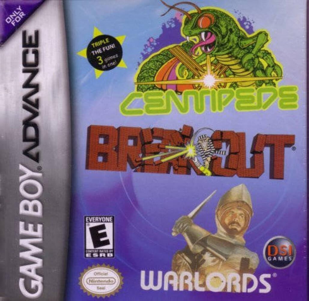 Centipede / Breakout / Warlords 北米版 ゲームボーイアドバンス GBA 海外版ソフト