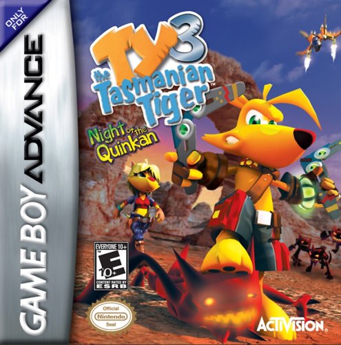 Ty the Tasmanian Tiger 3 Night of the Quinkan 北米版 ゲームボーイアドバンス GBA 海外版ソフト
