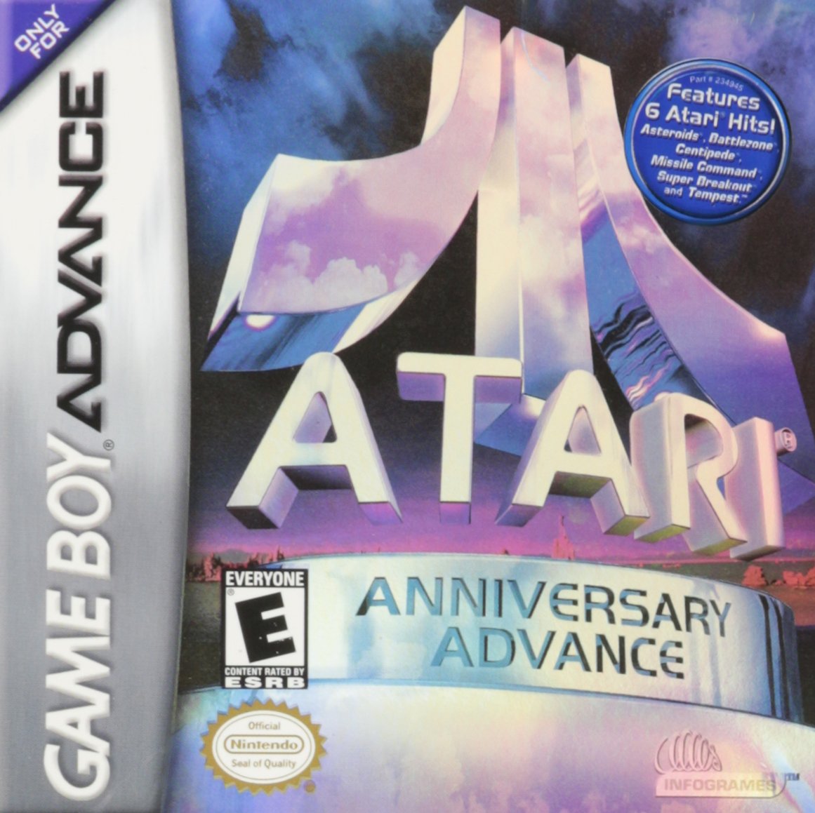 PRODUCT DETAILS 【商品情報】・商品名：Atari Anniversary Advance・対応機種：ゲームボーイアドバンス（Game Boy Advance）・仕様：北米版・言語：英語【コンディション】・新品・海外直輸入品です。・パッケージに輸送によるスレ・小傷がある場合があります。 ■ 日本国内の本体でプレイいただけます ゲームボーイアドバンスはリージョンフリーのため、北米版のソフトも日本国内で購入された本体でそのままプレイいただけます。対応本体：ゲームボーイアドバンス／アドバンスSP／ミクロ、ニンテンドーDS／DS Lite（GBAスロット搭載モデル） ■ 北米版ゲームについてのご注意（必ずお読みください） ・ゲーム内の表示および音声は英語です。日本語には対応しておりません。・ニンテンドーDSi／DSi LL／3DSシリーズにはGBAスロットが搭載されていないため、本商品はプレイできません。・パッケージ・取扱説明書はすべて英語表記です。・海外版であること、およびお手持ちの本体で使用できないことを理由とした返品・交換はお受けできません。 ■ ご注意 ・掲載画像は実物に近い色味になるよう調整しておりますが、ご利用の環境により差異が生じる場合があります。・複数店舗で在庫を共有しているため、ご注文後に在庫切れとなる場合がございます。・海外倉庫からのお取り寄せのため、発送までに数日〜2〜3週間程度かかる場合があります。 ■ 納期についてお届けの目安を必ずご確認ください。 ご注意 海外からの輸入品となります。海外輸送のため、外箱に軽微なスレ等がある場合がございますが、商品本体には影響ございません。 ※在庫状況は仕入先の在庫情報をもとに出来る限り正確に表示しておりますが、取寄せ商品のため、タイミングによりご注文後に欠品・キャンセルとなる場合がございます。