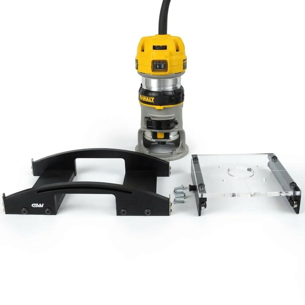 PRODUCT DETAILS G&W ラジアス指板製作治具 指板R出し用 ギター/ベース 製作工具 9.5インチ(241mm) Dewalt D26200用 V4 FRJDEW9.5【商品仕様】・ ブランド：G&W・ 型番：FRJDEW9.5 (V4)・ 品目：ラジアス指板製作治具・ 用途：指板のR（曲面）加工・ 対応楽器：ギター、ベース等の指板製作・ 対応ルーター：Dewalt D26200・ サイズ：9.5インチ（約241.3mm）・ 材質：アルミニウム、アクリル【特徴】・ ルーターを使用して指板のラジアス加工を効率的に行うための製作工具です。・ バージョン4ではサイドパーツに2個のベアリングホイールを搭載し、スライド操作の安定性が向上しています。・ ピンの設計変更により摩擦を低減し、スムーズな加工をサポートします。・ 本製品の使用には別途ガイドとなる木製の自作治具が必要です。【ご注意】・ 米国仕様の製品です。インチ規格のサイズ・番手表記の場合があります。・ 工具の使用には楽器リペアの知識が必要です。作業による楽器の損傷について当店は責任を負いかねます。 ■ 商品について 海外輸入品（説明書は英語表記の場合あり） ■ ご注意 ・掲載画像は実物に近い色味になるよう調整しておりますが、ご利用の環境により差異が生じる場合があります。・複数店舗で在庫を共有しているため、ご注文後に在庫切れとなる場合がございます。 ■ 納期について お届けの目安を必ずご確認ください。 海外正規ルート仕入れ品 海外ブランド ▼ 海外正規ブランド店 正規代理店 ▼ 当 店 ※本商品は並行輸入品です 製造元は正規品と同一のブランド・メーカーです。当店では海外正規ルートより仕入れた商品を取り扱っております。流通ルートが異なるのみで、商品自体に違いはございません。 ── 当店の商品について ── 正規品のみ取り扱い 海外正規店・正規代理店から商品を直接仕入れ、国内に輸入して販売しております。 日本未入荷・海外限定モデルも多数 日本未入荷・海外限定モデルも多数取り扱っております。サイズ・カラー違いや海外限定で販売された製品など、日本では手に入りにくいアイテムをお届けいたします。 お求めやすい価格の理由 海外市場での価格差や流通ルートの違いにより、国内販売価格よりお求めやすくなっております。品質はそのままに、よりお手頃な価格でお届けいたします。 安心保証 ご使用前に万が一、製品に不具合がございました場合は、交換または商品代金のご返金にて対応させていただきます。商品到着後5日以内にご連絡ください。 ご注意 海外からの輸入品となります。海外輸送のため、外箱に軽微なスレ等がある場合がございますが、商品本体には影響ございません。 ※在庫状況は仕入先の在庫情報をもとに出来る限り正確に表示しておりますが、取寄せ商品のため、タイミングによりご注文後に欠品・キャンセルとなる場合がございます。 お探しの商品がございましたら、お気軽にご相談ください。
