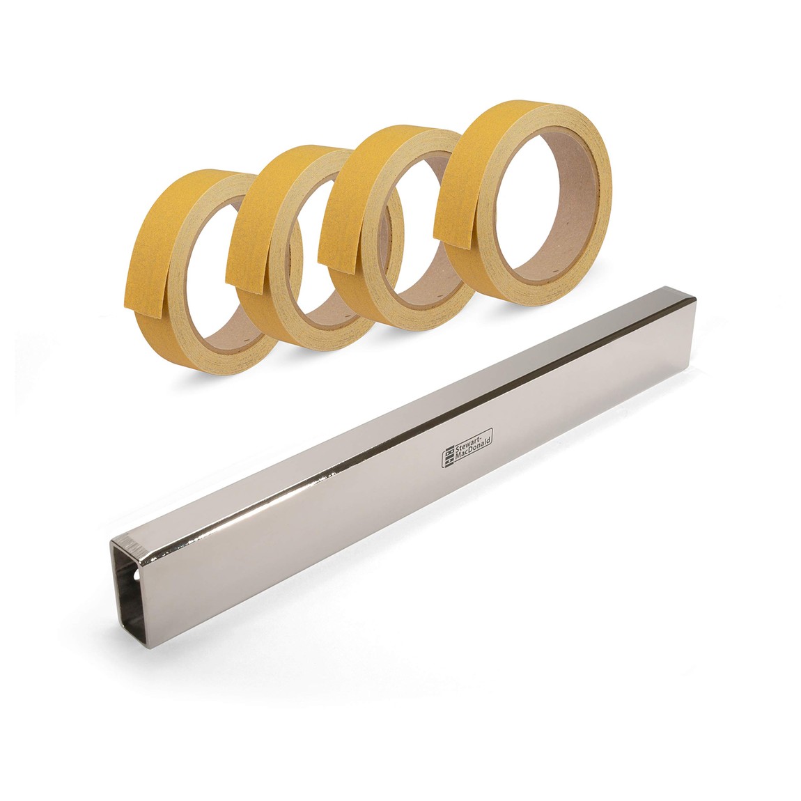 PRODUCT DETAILS StewMac フレット・指板レベラー フレット・指板すり合わせ ギター・ベース リペア工具 16インチ 406mm スティキット研磨紙セット【商品仕様】・ ブランド：StewMac・ 品目：フレット/指板レベラー 研磨紙セット・ 用途：フレットおよび指板のすり合わせ、レベリング・ 対応楽器：ギター、ベース・ サイズ：長さ16インチ（約406.4mm）、幅1インチ（約25.4mm）×高さ2インチ（約50.8mm）・ セット内容：16インチレベラー本体×1、Stikit研磨紙（320/400/600/800番 各15ヤード）計4巻・ 材質：スチール【特徴】・ 精密に研磨されたスチール製の長尺レベラーにより、フレットや未加工の指板の正確な水平出しが可能です。・ 16インチ（約406mm）の長さはギターやベースのネック全体を一度にカバーしやすく、効率的かつ精度の高い作業を可能にします。・ 付属のStikit研磨紙は裏面が粘着式になっており、本体に貼り付けてすぐに使用でき、ステンレスフレットの作業にも対応しています。【ご注意】・ 米国仕様の製品です。インチ規格のサイズ・番手表記の場合があります。・ 工具の使用には楽器リペアの知識が必要です。作業による楽器の損傷について当店は責任を負いかねます。 ■ 商品について 海外輸入品（説明書は英語表記の場合あり） ■ ご注意 ・掲載画像は実物に近い色味になるよう調整しておりますが、ご利用の環境により差異が生じる場合があります。・複数店舗で在庫を共有しているため、ご注文後に在庫切れとなる場合がございます。 ■ 納期について お届けの目安を必ずご確認ください。 海外正規ルート仕入れ品 海外ブランド ▼ 海外正規ブランド店 正規代理店 ▼ 当 店 ※本商品は並行輸入品です 製造元は正規品と同一のブランド・メーカーです。当店では海外正規ルートより仕入れた商品を取り扱っております。流通ルートが異なるのみで、商品自体に違いはございません。 ── 当店の商品について ── 正規品のみ取り扱い 海外正規店・正規代理店から商品を直接仕入れ、国内に輸入して販売しております。 日本未入荷・海外限定モデルも多数 日本未入荷・海外限定モデルも多数取り扱っております。サイズ・カラー違いや海外限定で販売された製品など、日本では手に入りにくいアイテムをお届けいたします。 お求めやすい価格の理由 海外市場での価格差や流通ルートの違いにより、国内販売価格よりお求めやすくなっております。品質はそのままに、よりお手頃な価格でお届けいたします。 安心保証 ご使用前に万が一、製品に不具合がございました場合は、交換または商品代金のご返金にて対応させていただきます。商品到着後5日以内にご連絡ください。 ご注意 海外からの輸入品となります。海外輸送のため、外箱に軽微なスレ等がある場合がございますが、商品本体には影響ございません。 ※在庫状況は仕入先の在庫情報をもとに出来る限り正確に表示しておりますが、取寄せ商品のため、タイミングによりご注文後に欠品・キャンセルとなる場合がございます。 お探しの商品がございましたら、お気軽にご相談ください。