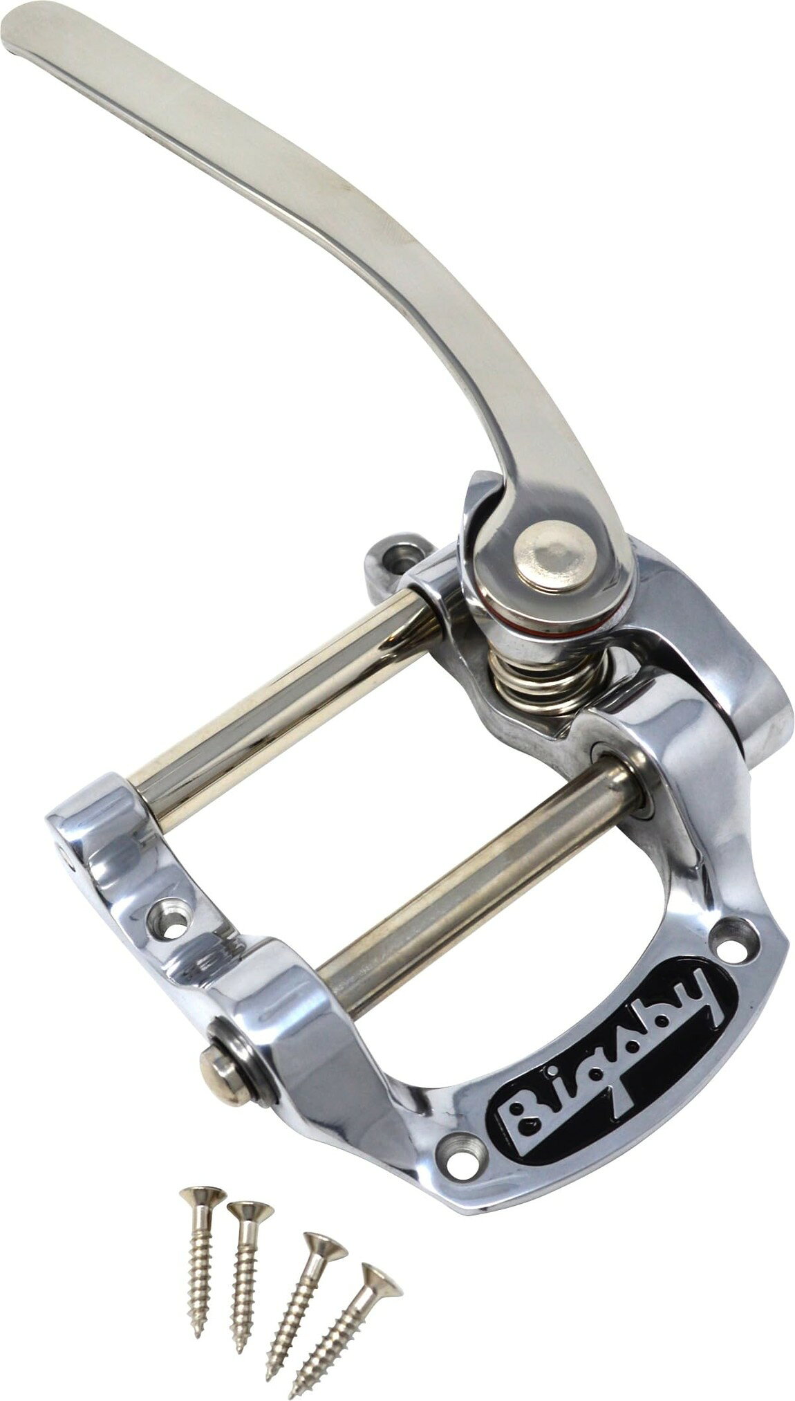PRODUCT DETAILS Bigsby B5 ギター用 トレモロ ビブラート テールピース フラットトップ用 SG レスポールスペシャル テレキャスター ポリッシュドアルミニウム【商品仕様】・ ブランド：Bigsby・ 型番：B5・ 品目：トレモロ/ビブラート・テールピース・ 形状：フラットトップ・ソリッドボディ用・ 素材：キャストアルミニウム（フレーム）、ステンレススチール（ハンドル）・ ベアリング：USA製高精度低摩擦ニードルベアリング・ 対応モデル：Gibson SG、Les Paul Special、Rickenbacker 325、Fender Telecaster等・ カラー：ポリッシュドアルミニウム・ 付属品：取付ネジ、スプリング、ワッシャー、フェルトパッド【特徴】・ フラットトップのソリッドボディギターに4本のネジで取り付ける汎用性の高いモデルです。・ テンションバーを搭載しており、ブリッジに対する弦のダウンプレッシャーを適切に保ちます。・ 高精度のニードルベアリングを採用することで、滑らかで正確なピッチ変化を実現します。【ご注意】・ 取り付けには加工・配線作業が必要な場合があります。お手持ちの楽器との適合（弦数・サイズ・取付穴位置）をご確認のうえご注文ください。・ アクティブタイプのピックアップは9V電池が必要です（電池は付属しない場合があります）。 ■ 商品について 海外輸入品（説明書は英語表記の場合あり） ■ ご注意 ・掲載画像は実物に近い色味になるよう調整しておりますが、ご利用の環境により差異が生じる場合があります。・複数店舗で在庫を共有しているため、ご注文後に在庫切れとなる場合がございます。 ■ 納期について お届けの目安を必ずご確認ください。 海外正規ルート仕入れ品 海外ブランド ▼ 海外正規ブランド店 正規代理店 ▼ 当 店 ※本商品は並行輸入品です 製造元は正規品と同一のブランド・メーカーです。当店では海外正規ルートより仕入れた商品を取り扱っております。流通ルートが異なるのみで、商品自体に違いはございません。 ── 当店の商品について ── 正規品のみ取り扱い 海外正規店・正規代理店から商品を直接仕入れ、国内に輸入して販売しております。 日本未入荷・海外限定モデルも多数 日本未入荷・海外限定モデルも多数取り扱っております。サイズ・カラー違いや海外限定で販売された製品など、日本では手に入りにくいアイテムをお届けいたします。 お求めやすい価格の理由 海外市場での価格差や流通ルートの違いにより、国内販売価格よりお求めやすくなっております。品質はそのままに、よりお手頃な価格でお届けいたします。 安心保証 ご使用前に万が一、製品に不具合がございました場合は、交換または商品代金のご返金にて対応させていただきます。商品到着後5日以内にご連絡ください。 ご注意 海外からの輸入品となります。海外輸送のため、外箱に軽微なスレ等がある場合がございますが、商品本体には影響ございません。 ※在庫状況は仕入先の在庫情報をもとに出来る限り正確に表示しておりますが、取寄せ商品のため、タイミングによりご注文後に欠品・キャンセルとなる場合がございます。 お探しの商品がございましたら、お気軽にご相談ください。