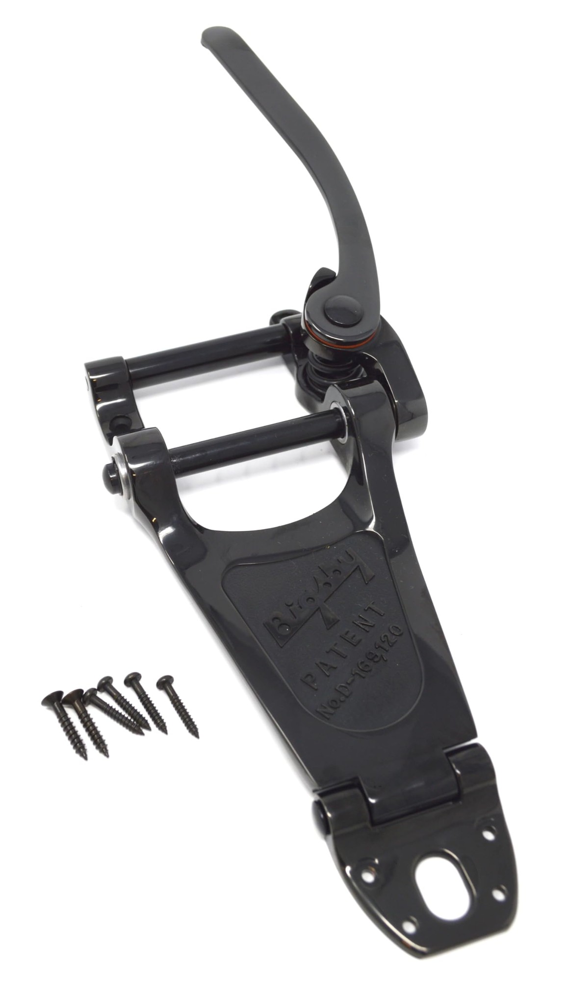 PRODUCT DETAILS Bigsby B7B ギター用 トレモロ ビブラートテールピース アーチトップ ソリッド セミアコ用 レスポール ES-335対応 ブラック【商品仕様】・ ブランド：Bigsby・ 型番：B7B・ 品目：トレモロ/ビブラートテールピース・ 対応モデル：アーチトップ・ソリッドボディおよびセミアコースティックギター（Gibson Les Paul Standard/Custom、Gibson 335等）・ 材質：キャストアルミニウムフレーム、ステンレススチールハンドル・ ベアリング：高精度低摩擦ニードルベアリング・ カラー：ブラック・ 付属品：取付ネジ（ギター本体トップ用2本、エンドピン付近用4本）、スプリング、ワッシャー、フェルトパッド【特徴】・ B3とB5のデザインを組み合わせ、テンションバーを搭載することでブリッジへの弦の角度（ブレイクアングル）を適切に保ちます。・ 米国製の高精度低摩擦ニードルベアリングを採用しており、スムーズな操作感と正確なチューニングの復帰を実現します。・ アーチトップのソリッドボディギターやセミアコースティックギターに適合する設計となっています。・ 伝統的なヴィンテージスタイルの外観で、繊細かつ豊かなビブラート表現を可能にします。【ご注意】・ 取り付けには加工・配線作業が必要な場合があります。お手持ちの楽器との適合（弦数・サイズ・取付穴位置）をご確認のうえご注文ください。・ アクティブタイプのピックアップは9V電池が必要です（電池は付属しない場合があります）。 ■ 商品について 海外輸入品（説明書は英語表記の場合あり） ■ ご注意 ・掲載画像は実物に近い色味になるよう調整しておりますが、ご利用の環境により差異が生じる場合があります。・複数店舗で在庫を共有しているため、ご注文後に在庫切れとなる場合がございます。 ■ 納期について お届けの目安を必ずご確認ください。 海外正規ルート仕入れ品 海外ブランド ▼ 海外正規ブランド店 正規代理店 ▼ 当 店 ※本商品は並行輸入品です 製造元は正規品と同一のブランド・メーカーです。当店では海外正規ルートより仕入れた商品を取り扱っております。流通ルートが異なるのみで、商品自体に違いはございません。 ── 当店の商品について ── 正規品のみ取り扱い 海外正規店・正規代理店から商品を直接仕入れ、国内に輸入して販売しております。 日本未入荷・海外限定モデルも多数 日本未入荷・海外限定モデルも多数取り扱っております。サイズ・カラー違いや海外限定で販売された製品など、日本では手に入りにくいアイテムをお届けいたします。 お求めやすい価格の理由 海外市場での価格差や流通ルートの違いにより、国内販売価格よりお求めやすくなっております。品質はそのままに、よりお手頃な価格でお届けいたします。 安心保証 ご使用前に万が一、製品に不具合がございました場合は、交換または商品代金のご返金にて対応させていただきます。商品到着後5日以内にご連絡ください。 ご注意 海外からの輸入品となります。海外輸送のため、外箱に軽微なスレ等がある場合がございますが、商品本体には影響ございません。 ※在庫状況は仕入先の在庫情報をもとに出来る限り正確に表示しておりますが、取寄せ商品のため、タイミングによりご注文後に欠品・キャンセルとなる場合がございます。 お探しの商品がございましたら、お気軽にご相談ください。