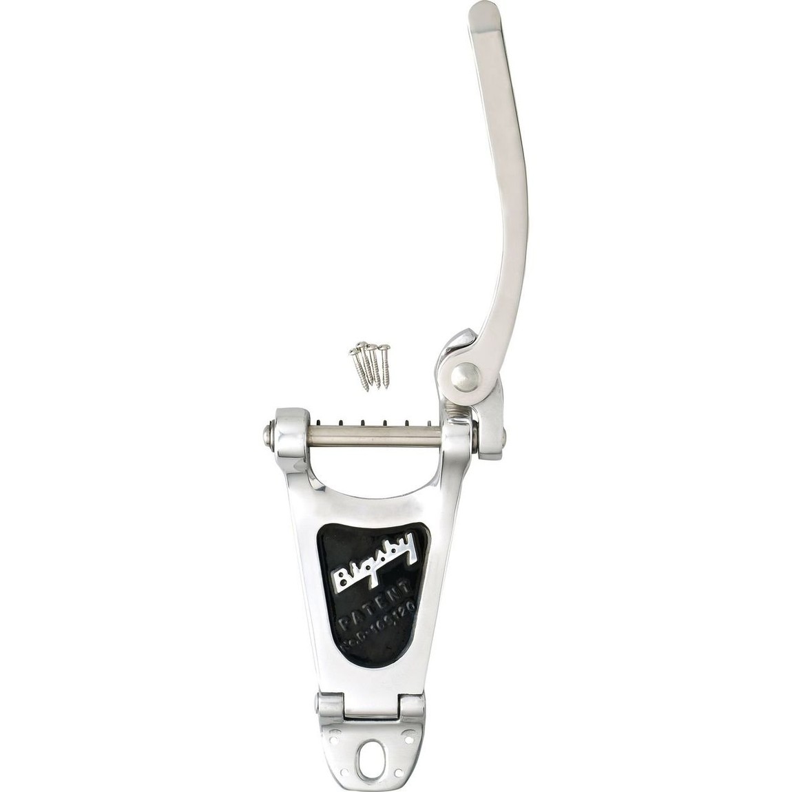 PRODUCT DETAILS Bigsby B-3 ギター用 トレモロ ヴィブラート テイルピース ソリッドボディ アーチトップ用 クローム【商品仕様】・ ブランド：Bigsby・ 型番：B-3 (Original Kalamazoo Line)・ 品目：トレモロ/ヴィブラート テイルピース・ 製造手法：砂型鋳造 (Sand Cast)・ 素材：アルミニウム・ 重量：約296g・ 全長：約193.7mm (7 5/8”)・ 全幅：約92.1mm (3 5/8”)・ 対応モデル：ソリッドボディ・アーチトップギター・ カラー：クローム【特徴】・ 伝統的な砂型鋳造（Sand Cast）製法によるアルミニウム製のヴィブラート・テイルピースです。・ 薄型のソリッドボディや、トップの厚みが薄いアーチトップタイプのギターに適合する設計となっています。・ 付属のアームは、1/8インチの六角レンチと5/16インチのソケットを使用して調整可能です。【ご注意】・ 取り付けには加工・配線作業が必要な場合があります。お手持ちの楽器との適合（弦数・サイズ・取付穴位置）をご確認のうえご注文ください。・ アクティブタイプのピックアップは9V電池が必要です（電池は付属しない場合があります）。 ■ 商品について 海外輸入品（説明書は英語表記の場合あり） ■ ご注意 ・掲載画像は実物に近い色味になるよう調整しておりますが、ご利用の環境により差異が生じる場合があります。・複数店舗で在庫を共有しているため、ご注文後に在庫切れとなる場合がございます。 ■ 納期について お届けの目安を必ずご確認ください。 海外正規ルート仕入れ品 海外ブランド ▼ 海外正規ブランド店 正規代理店 ▼ 当 店 ※本商品は並行輸入品です 製造元は正規品と同一のブランド・メーカーです。当店では海外正規ルートより仕入れた商品を取り扱っております。流通ルートが異なるのみで、商品自体に違いはございません。 ── 当店の商品について ── 正規品のみ取り扱い 海外正規店・正規代理店から商品を直接仕入れ、国内に輸入して販売しております。 日本未入荷・海外限定モデルも多数 日本未入荷・海外限定モデルも多数取り扱っております。サイズ・カラー違いや海外限定で販売された製品など、日本では手に入りにくいアイテムをお届けいたします。 お求めやすい価格の理由 海外市場での価格差や流通ルートの違いにより、国内販売価格よりお求めやすくなっております。品質はそのままに、よりお手頃な価格でお届けいたします。 安心保証 ご使用前に万が一、製品に不具合がございました場合は、交換または商品代金のご返金にて対応させていただきます。商品到着後5日以内にご連絡ください。 ご注意 海外からの輸入品となります。海外輸送のため、外箱に軽微なスレ等がある場合がございますが、商品本体には影響ございません。 ※在庫状況は仕入先の在庫情報をもとに出来る限り正確に表示しておりますが、取寄せ商品のため、タイミングによりご注文後に欠品・キャンセルとなる場合がございます。 お探しの商品がございましたら、お気軽にご相談ください。