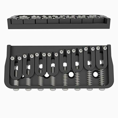 PRODUCT DETAILS Hipshot 41085B 8弦 ギター用 ブリッジ ハードテイル .175" フロア高 ブラック【商品仕様】・ ブランド：Hipshot・ 型番：41085B・ 品目：ギター用ブリッジ・ 対応弦数：8弦・ 形状：ハードテイル（Fixed Bridge）・ 材質：ソリッドブラス（ベースプレート）、ステンレススチール（サドル）・ フロア高：.175インチ・ 弦通し：ボディ裏通し（String-through-body）・ 適応：右利き・左利き両用（Ambidextrous）・ カラー：ブラック【特徴】・ ソリッドブラス製のベースプレートとステンレススチール製のサドルを組み合わせ、サステインと音の明瞭さを追求しています。・ サイドウォールがサドルをしっかりと固定し、演奏中のサドルの横ズレを防止します。・ .175インチのフロア高は、角度付きネックや高さのあるネックポケットを備えたギター向けに設計されています。・ 左右両用の設計により、右利き用および左利き用どちらのギターにも対応します。【ご注意】・ 取り付けには加工・配線作業が必要な場合があります。お手持ちの楽器との適合（弦数・サイズ・取付穴位置）をご確認のうえご注文ください。・ アクティブタイプのピックアップは9V電池が必要です（電池は付属しない場合があります）。 ■ 商品について 海外輸入品（説明書は英語表記の場合あり） ■ ご注意 ・掲載画像は実物に近い色味になるよう調整しておりますが、ご利用の環境により差異が生じる場合があります。・複数店舗で在庫を共有しているため、ご注文後に在庫切れとなる場合がございます。 ■ 納期について お届けの目安を必ずご確認ください。 海外正規ルート仕入れ品 海外ブランド ▼ 海外正規ブランド店 正規代理店 ▼ 当 店 ※本商品は並行輸入品です 製造元は正規品と同一のブランド・メーカーです。当店では海外正規ルートより仕入れた商品を取り扱っております。流通ルートが異なるのみで、商品自体に違いはございません。 ── 当店の商品について ── 正規品のみ取り扱い 海外正規店・正規代理店から商品を直接仕入れ、国内に輸入して販売しております。 日本未入荷・海外限定モデルも多数 日本未入荷・海外限定モデルも多数取り扱っております。サイズ・カラー違いや海外限定で販売された製品など、日本では手に入りにくいアイテムをお届けいたします。 お求めやすい価格の理由 海外市場での価格差や流通ルートの違いにより、国内販売価格よりお求めやすくなっております。品質はそのままに、よりお手頃な価格でお届けいたします。 安心保証 ご使用前に万が一、製品に不具合がございました場合は、交換または商品代金のご返金にて対応させていただきます。商品到着後5日以内にご連絡ください。 ご注意 海外からの輸入品となります。海外輸送のため、外箱に軽微なスレ等がある場合がございますが、商品本体には影響ございません。 ※在庫状況は仕入先の在庫情報をもとに出来る限り正確に表示しておりますが、取寄せ商品のため、タイミングによりご注文後に欠品・キャンセルとなる場合がございます。 お探しの商品がございましたら、お気軽にご相談ください。