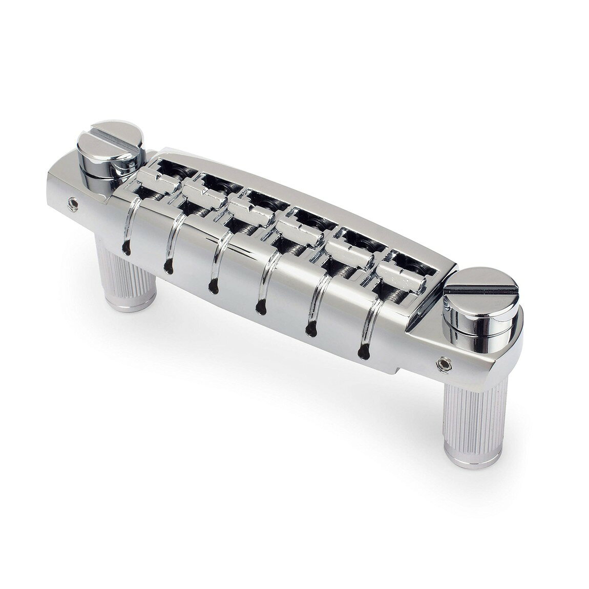 PRODUCT DETAILS Golden Age Low-Profile Adjustable Wraparound Bridge ギター用 ブリッジ アジャスタブル ラップアラウンド レスポール スペシャル PRS メトリック規格 クローム【商品仕様】・ ブランド：Golden Age・ 品目：ギター用ブリッジ・ 形状：アジャスタブル・ラップアラウンド（ロープロファイル設計）・ 弦間ピッチ：52.50mm (2-1/16")・ サドル半径：12" (305mm)・ ポスト間隔：81.80mm (3-1/4")・ スタッドネジ規格：M8 x 1.25（メトリック）・ 対応モデル：Les Paul Junior, Special, PRS, Epiphone, Schecter, ESP等・ カラー：クローム・ 付属品：スタッド、ブッシュ、ノッチ付きサドル【特徴】・ ネック角の浅いギターに適した薄型のロープロファイル設計により、低い弦高設定が可能です。・ 各弦のサドルが可動式となっており、広範囲なイントネーション調整（オクターブ調整）が可能です。・ サドルとエッジ部分にはポリッシュ加工が施されており、パームミュート時の手の当たりが滑らかな仕様です。・ M8 x 1.25規格のスタッドを採用し、EpiphoneやESP、Schecterなどのメトリック規格を採用する多くのモデルに適合します。【ご注意】・ 取り付けには加工・配線作業が必要な場合があります。お手持ちの楽器との適合（弦数・サイズ・取付穴位置）をご確認のうえご注文ください。・ アクティブタイプのピックアップは9V電池が必要です（電池は付属しない場合があります）。 ■ 商品について 海外輸入品（説明書は英語表記の場合あり） ■ ご注意 ・掲載画像は実物に近い色味になるよう調整しておりますが、ご利用の環境により差異が生じる場合があります。・複数店舗で在庫を共有しているため、ご注文後に在庫切れとなる場合がございます。 ■ 納期について お届けの目安を必ずご確認ください。 海外正規ルート仕入れ品 海外ブランド ▼ 海外正規ブランド店 正規代理店 ▼ 当 店 ※本商品は並行輸入品です 製造元は正規品と同一のブランド・メーカーです。当店では海外正規ルートより仕入れた商品を取り扱っております。流通ルートが異なるのみで、商品自体に違いはございません。 ── 当店の商品について ── 正規品のみ取り扱い 海外正規店・正規代理店から商品を直接仕入れ、国内に輸入して販売しております。 日本未入荷・海外限定モデルも多数 日本未入荷・海外限定モデルも多数取り扱っております。サイズ・カラー違いや海外限定で販売された製品など、日本では手に入りにくいアイテムをお届けいたします。 お求めやすい価格の理由 海外市場での価格差や流通ルートの違いにより、国内販売価格よりお求めやすくなっております。品質はそのままに、よりお手頃な価格でお届けいたします。 安心保証 ご使用前に万が一、製品に不具合がございました場合は、交換または商品代金のご返金にて対応させていただきます。商品到着後5日以内にご連絡ください。 ご注意 海外からの輸入品となります。海外輸送のため、外箱に軽微なスレ等がある場合がございますが、商品本体には影響ございません。 ※在庫状況は仕入先の在庫情報をもとに出来る限り正確に表示しておりますが、取寄せ商品のため、タイミングによりご注文後に欠品・キャンセルとなる場合がございます。 お探しの商品がございましたら、お気軽にご相談ください。
