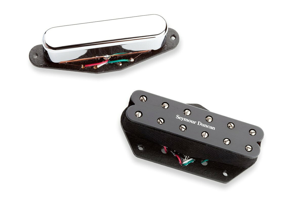 PRODUCT DETAILS Seymour Duncan Little '59 & Vintage Stack Tele Set ギター用 ピックアップ ハムバッカー ネック側 ブリッジ側 テレキャスター パッシブ【商品仕様】・ ブランド：Seymour Duncan・ 型番：Little '59 & Vintage Stack Tele Set・ 品目：ギター用ピックアップセット・ 形状：シングルコイルサイズ・ハムバッカー / スタック・タイプ・ 取付位置：ネック（Vintage Stack）、ブリッジ（Little '59）・ マグネット：セラミック・ 直流抵抗値：ネック 15.8kΩ、ブリッジ 17.7kΩ・ 配線：4芯シールド線・ 対応モデル：テレキャスター（フェンダー・アメリカンスタンダード等のサイズに準拠）【特徴】・ ブリッジ側はミディアム出力のハムバッカーサウンドをシングルコイルサイズで実現したピックアップです。・ ネック側はノイズを抑えたスタック構造により、温かみのある低域とテレキャスター特有の高域レスポンスを両立しています。・ 4芯シールド線の採用により、パラレル（並列）やスプリット（コイルタップ）の配線選択が可能です。・ フェンダー・アメリカンスタンダード・テレキャスターのピックアップルーティングに対応したサイズ設計です。【ご注意】・ 取り付けには加工・配線作業が必要な場合があります。お手持ちの楽器との適合（弦数・サイズ・取付穴位置）をご確認のうえご注文ください。・ アクティブタイプのピックアップは9V電池が必要です（電池は付属しない場合があります）。 ■ 商品について 海外輸入品（説明書は英語表記の場合あり） ■ ご注意 ・掲載画像は実物に近い色味になるよう調整しておりますが、ご利用の環境により差異が生じる場合があります。・複数店舗で在庫を共有しているため、ご注文後に在庫切れとなる場合がございます。 ■ 納期について お届けの目安を必ずご確認ください。 海外正規ルート仕入れ品 海外ブランド ▼ 海外正規ブランド店 正規代理店 ▼ 当 店 ※本商品は並行輸入品です 製造元は正規品と同一のブランド・メーカーです。当店では海外正規ルートより仕入れた商品を取り扱っております。流通ルートが異なるのみで、商品自体に違いはございません。 ── 当店の商品について ── 正規品のみ取り扱い 海外正規店・正規代理店から商品を直接仕入れ、国内に輸入して販売しております。 日本未入荷・海外限定モデルも多数 日本未入荷・海外限定モデルも多数取り扱っております。サイズ・カラー違いや海外限定で販売された製品など、日本では手に入りにくいアイテムをお届けいたします。 お求めやすい価格の理由 海外市場での価格差や流通ルートの違いにより、国内販売価格よりお求めやすくなっております。品質はそのままに、よりお手頃な価格でお届けいたします。 安心保証 ご使用前に万が一、製品に不具合がございました場合は、交換または商品代金のご返金にて対応させていただきます。商品到着後5日以内にご連絡ください。 ご注意 海外からの輸入品となります。海外輸送のため、外箱に軽微なスレ等がある場合がございますが、商品本体には影響ございません。 ※在庫状況は仕入先の在庫情報をもとに出来る限り正確に表示しておりますが、取寄せ商品のため、タイミングによりご注文後に欠品・キャンセルとなる場合がございます。 お探しの商品がございましたら、お気軽にご相談ください。