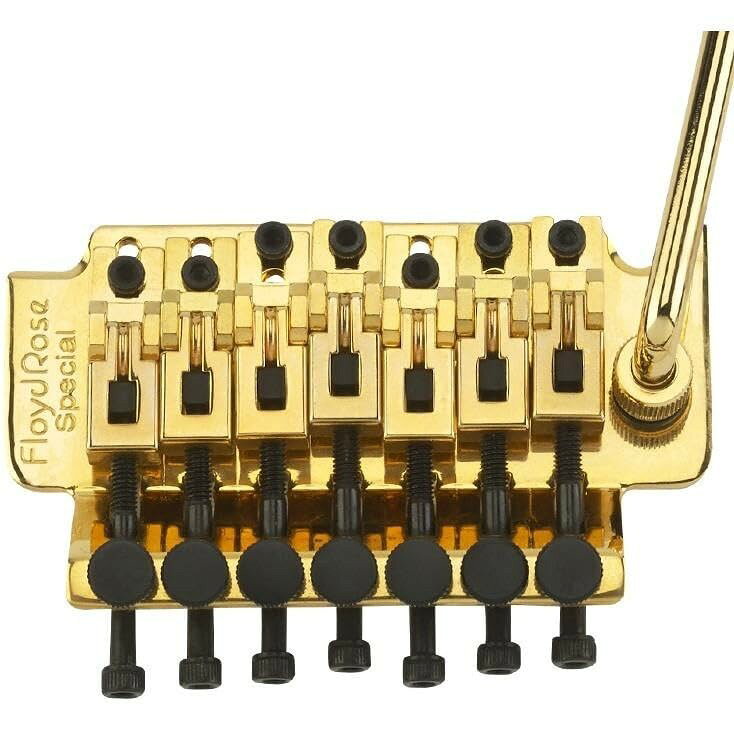 PRODUCT DETAILS Floyd Rose Special 7-String ギター用 トレモロ ブリッジ 7弦【商品仕様】・ ブランド：Floyd Rose・ 型番：Special 7-String・ 品目：トレモロシステム（ブリッジ）・ 対応弦数：7弦・ サドル材質：亜鉛合金・ サステインブロック材質：亜鉛合金・ 製造国：韓国・ 付属品：ブリッジ本体、ロッキングナット、スプリング、スプリングハンガー、マウンティングスタッド、取付用ハードウェア一式【特徴】・ Original 7-String Floyd Roseの設計と機能を継承した7弦ギター用トレモロシステムです。・ サドルおよびサステインブロックに亜鉛合金を採用しています。・ 設計仕様に基づいた構成により、現代の演奏環境における要求に対応します。・ 各種パーツを含む取り付けキット一式が付属します。【ご注意】・ 取り付けには加工・配線作業が必要な場合があります。お手持ちの楽器との適合（弦数・サイズ・取付穴位置）をご確認のうえご注文ください。・ アクティブタイプのピックアップは9V電池が必要です（電池は付属しない場合があります）。 ■ 商品について 海外輸入品（説明書は英語表記の場合あり） ■ ご注意 ・掲載画像は実物に近い色味になるよう調整しておりますが、ご利用の環境により差異が生じる場合があります。・複数店舗で在庫を共有しているため、ご注文後に在庫切れとなる場合がございます。 ■ 納期について お届けの目安を必ずご確認ください。 海外正規ルート仕入れ品 海外ブランド ▼ 海外正規ブランド店 正規代理店 ▼ 当 店 ※本商品は並行輸入品です 製造元は正規品と同一のブランド・メーカーです。当店では海外正規ルートより仕入れた商品を取り扱っております。流通ルートが異なるのみで、商品自体に違いはございません。 ── 当店の商品について ── 正規品のみ取り扱い 海外正規店・正規代理店から商品を直接仕入れ、国内に輸入して販売しております。 日本未入荷・海外限定モデルも多数 日本未入荷・海外限定モデルも多数取り扱っております。サイズ・カラー違いや海外限定で販売された製品など、日本では手に入りにくいアイテムをお届けいたします。 お求めやすい価格の理由 海外市場での価格差や流通ルートの違いにより、国内販売価格よりお求めやすくなっております。品質はそのままに、よりお手頃な価格でお届けいたします。 安心保証 ご使用前に万が一、製品に不具合がございました場合は、交換または商品代金のご返金にて対応させていただきます。商品到着後5日以内にご連絡ください。 ご注意 海外からの輸入品となります。海外輸送のため、外箱に軽微なスレ等がある場合がございますが、商品本体には影響ございません。 ※在庫状況は仕入先の在庫情報をもとに出来る限り正確に表示しておりますが、取寄せ商品のため、タイミングによりご注文後に欠品・キャンセルとなる場合がございます。 お探しの商品がございましたら、お気軽にご相談ください。