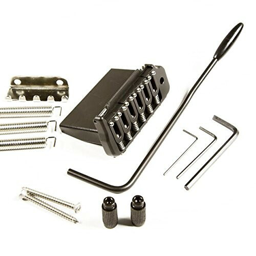 PRODUCT DETAILS Hipshot 42100VB ギター用 トレモロ ブリッジ 2点支持 ブラック【商品仕様】・ ブランド：Hipshot・ 型番：42100VB・ 品目：トレモロ・ブリッジ・ 取付形式：2点支持・ サスティンブロック：マシンド・スチール・ アーム：ステンレススチール（ノンプラグ）・ カラー：ブラック・ 製造国：アメリカ・ 付属品：トレモロアーム、ブラック・アームチップ、スプリングハンガー、ハンガーネジ×3、スプリング×3、スタッドアンカー×2、ピボットポスト×2、レンチ×2【特徴】・ コンピューター設計に基づき、素材の特性を活かしたフルフローティング仕様のギター用ブリッジです。・ サスティンブロックに切削加工のスチールを採用し、従来の亜鉛ダイキャスト製と比較してサスティン、トーン、耐久性を高めています。・ ガタつきを抑えた独自のステンレス製ヴィブラートアームにより、スムーズな操作感と安定した動作を実現しています。【ご注意】・ 取り付けには加工・配線作業が必要な場合があります。お手持ちの楽器との適合（弦数・サイズ・取付穴位置）をご確認のうえご注文ください。・ アクティブタイプのピックアップは9V電池が必要です（電池は付属しない場合があります）。 ■ 商品について 海外輸入品（説明書は英語表記の場合あり） ■ ご注意 ・掲載画像は実物に近い色味になるよう調整しておりますが、ご利用の環境により差異が生じる場合があります。・複数店舗で在庫を共有しているため、ご注文後に在庫切れとなる場合がございます。 ■ 納期について お届けの目安を必ずご確認ください。 海外正規ルート仕入れ品 海外ブランド ▼ 海外正規ブランド店 正規代理店 ▼ 当 店 ※本商品は並行輸入品です 製造元は正規品と同一のブランド・メーカーです。当店では海外正規ルートより仕入れた商品を取り扱っております。流通ルートが異なるのみで、商品自体に違いはございません。 ── 当店の商品について ── 正規品のみ取り扱い 海外正規店・正規代理店から商品を直接仕入れ、国内に輸入して販売しております。 日本未入荷・海外限定モデルも多数 日本未入荷・海外限定モデルも多数取り扱っております。サイズ・カラー違いや海外限定で販売された製品など、日本では手に入りにくいアイテムをお届けいたします。 お求めやすい価格の理由 海外市場での価格差や流通ルートの違いにより、国内販売価格よりお求めやすくなっております。品質はそのままに、よりお手頃な価格でお届けいたします。 安心保証 ご使用前に万が一、製品に不具合がございました場合は、交換または商品代金のご返金にて対応させていただきます。商品到着後5日以内にご連絡ください。 ご注意 海外からの輸入品となります。海外輸送のため、外箱に軽微なスレ等がある場合がございますが、商品本体には影響ございません。 ※在庫状況は仕入先の在庫情報をもとに出来る限り正確に表示しておりますが、取寄せ商品のため、タイミングによりご注文後に欠品・キャンセルとなる場合がございます。 お探しの商品がございましたら、お気軽にご相談ください。