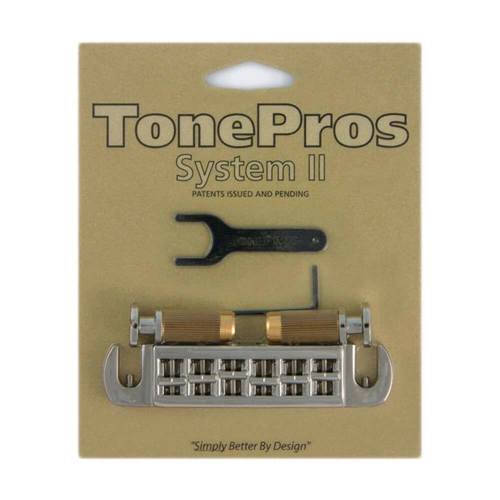 PRODUCT DETAILS TonePros AVT2M ギター用 ブリッジ ラップアラウンド PRS SE Santana対応 ロッキングスタッド ニッケル【商品仕様】・ ブランド：TonePros・ 型番：AVT2M・ 品目：ギター用ブリッジ（ラップアラウンド）・ 対応モデル：PRS SE, Santanaモデル、およびミリ規格のスタッドマウント・ブリッジ搭載ギター・ スタッド間ピッチ：3.22インチ（約82.mm）・ スタッドネジ規格：8mm x 1.25（ミリ規格）・ スタッドキャップ径：15.5mm・ サドル：ブラス製（プレノッチ仕様）・ スタッド：ブラス製・ 指板R：12インチ・ カラー：ニッケル・ 付属品：調整ツール【特徴】・ ロッキング機能付きのスタッドを採用した、全サドルのオクターブ調整が可能なラップアラウンド・ブリッジです。・ PRS SEシリーズやSantanaモデルに適合するミリ規格仕様です。・ サドルおよびスタッドの材質にブラスを採用しており、サドルには予め弦溝の加工が施されています。【ご注意】・ 取り付けには加工・配線作業が必要な場合があります。お手持ちの楽器との適合（弦数・サイズ・取付穴位置）をご確認のうえご注文ください。・ アクティブタイプのピックアップは9V電池が必要です（電池は付属しない場合があります）。 ■ 商品について 海外輸入品（説明書は英語表記の場合あり） ■ ご注意 ・掲載画像は実物に近い色味になるよう調整しておりますが、ご利用の環境により差異が生じる場合があります。・複数店舗で在庫を共有しているため、ご注文後に在庫切れとなる場合がございます。 ■ 納期について お届けの目安を必ずご確認ください。 海外正規ルート仕入れ品 海外ブランド ▼ 海外正規ブランド店 正規代理店 ▼ 当 店 ※本商品は並行輸入品です 製造元は正規品と同一のブランド・メーカーです。当店では海外正規ルートより仕入れた商品を取り扱っております。流通ルートが異なるのみで、商品自体に違いはございません。 ── 当店の商品について ── 正規品のみ取り扱い 海外正規店・正規代理店から商品を直接仕入れ、国内に輸入して販売しております。 日本未入荷・海外限定モデルも多数 日本未入荷・海外限定モデルも多数取り扱っております。サイズ・カラー違いや海外限定で販売された製品など、日本では手に入りにくいアイテムをお届けいたします。 お求めやすい価格の理由 海外市場での価格差や流通ルートの違いにより、国内販売価格よりお求めやすくなっております。品質はそのままに、よりお手頃な価格でお届けいたします。 安心保証 ご使用前に万が一、製品に不具合がございました場合は、交換または商品代金のご返金にて対応させていただきます。商品到着後5日以内にご連絡ください。 ご注意 海外からの輸入品となります。海外輸送のため、外箱に軽微なスレ等がある場合がございますが、商品本体には影響ございません。 ※在庫状況は仕入先の在庫情報をもとに出来る限り正確に表示しておりますが、取寄せ商品のため、タイミングによりご注文後に欠品・キャンセルとなる場合がございます。 お探しの商品がございましたら、お気軽にご相談ください。