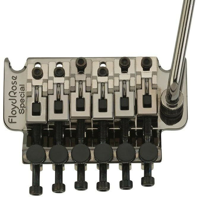 PRODUCT DETAILS Floyd Rose Special ギター用 トレモロ ブリッジ レフティ用 サテンブラック【商品仕様】・ ブランド：Floyd Rose・ 型番：Special・ 品目：トレモロシステム / ブリッジ・ 対応：ギター用 / レフティ（左利き用）・ 素材：亜鉛合金（サドル・サステインブロック）・ カラー：サテンブラック・ 付属品：ブリッジ本体、トレモロスプリング、スプリングハンガー、マウンティングスタッド、取付用ハードウェア一式・ 備考：ロッキングナットは別売です【特徴】・ Original Floyd Roseの設計と機能を継承しつつ、サドルおよびサステインブロックに亜鉛合金を採用したモデルです。・ Floyd Roseの設計仕様に基づき、現代のギタリストの要求に応える耐久性を備えています。・ 取り付けに必要なスタッド、スプリング、スプリングハンガーなどのハードウェアが付属します。【ご注意】・ 取り付けには加工・配線作業が必要な場合があります。お手持ちの楽器との適合（弦数・サイズ・取付穴位置）をご確認のうえご注文ください。・ アクティブタイプのピックアップは9V電池が必要です（電池は付属しない場合があります）。 ■ 商品について 海外輸入品（説明書は英語表記の場合あり） ■ ご注意 ・掲載画像は実物に近い色味になるよう調整しておりますが、ご利用の環境により差異が生じる場合があります。・複数店舗で在庫を共有しているため、ご注文後に在庫切れとなる場合がございます。 ■ 納期について お届けの目安を必ずご確認ください。 海外正規ルート仕入れ品 海外ブランド ▼ 海外正規ブランド店 正規代理店 ▼ 当 店 ※本商品は並行輸入品です 製造元は正規品と同一のブランド・メーカーです。当店では海外正規ルートより仕入れた商品を取り扱っております。流通ルートが異なるのみで、商品自体に違いはございません。 ── 当店の商品について ── 正規品のみ取り扱い 海外正規店・正規代理店から商品を直接仕入れ、国内に輸入して販売しております。 日本未入荷・海外限定モデルも多数 日本未入荷・海外限定モデルも多数取り扱っております。サイズ・カラー違いや海外限定で販売された製品など、日本では手に入りにくいアイテムをお届けいたします。 お求めやすい価格の理由 海外市場での価格差や流通ルートの違いにより、国内販売価格よりお求めやすくなっております。品質はそのままに、よりお手頃な価格でお届けいたします。 安心保証 ご使用前に万が一、製品に不具合がございました場合は、交換または商品代金のご返金にて対応させていただきます。商品到着後5日以内にご連絡ください。 ご注意 海外からの輸入品となります。海外輸送のため、外箱に軽微なスレ等がある場合がございますが、商品本体には影響ございません。 ※在庫状況は仕入先の在庫情報をもとに出来る限り正確に表示しておりますが、取寄せ商品のため、タイミングによりご注文後に欠品・キャンセルとなる場合がございます。 お探しの商品がございましたら、お気軽にご相談ください。