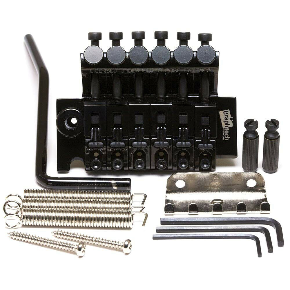PRODUCT DETAILS Graph Tech PS-0080-B0 ギター用 ブリッジ フロイドローズタイプ Floyd Rose Original Licensed 適合 ブラック【商品仕様】・ ブランド：Graph Tech・ 型番：PS-0080-B0・ 品目：ギター用ブリッジ・ 形状：フロイドローズタイプ・ 対応モデル：Floyd Rose Original / Licensed ブリッジ・ カラー：ブラック・ 特長パーツ：String Saver インサート【特徴】・ Floyd Rose Original および Licensed ブリッジに適合するドロップイン交換用パーツです。・ サドル部分に String Saver インサートを搭載しており、演奏時の弦切れを大幅に軽減します。【ご注意】・ 取り付けには加工・配線作業が必要な場合があります。お手持ちの楽器との適合（弦数・サイズ・取付穴位置）をご確認のうえご注文ください。・ アクティブタイプのピックアップは9V電池が必要です（電池は付属しない場合があります）。 ■ 商品について 海外輸入品（説明書は英語表記の場合あり） ■ ご注意 ・掲載画像は実物に近い色味になるよう調整しておりますが、ご利用の環境により差異が生じる場合があります。・複数店舗で在庫を共有しているため、ご注文後に在庫切れとなる場合がございます。 ■ 納期について お届けの目安を必ずご確認ください。 海外正規ルート仕入れ品 海外ブランド ▼ 海外正規ブランド店 正規代理店 ▼ 当 店 ※本商品は並行輸入品です 製造元は正規品と同一のブランド・メーカーです。当店では海外正規ルートより仕入れた商品を取り扱っております。流通ルートが異なるのみで、商品自体に違いはございません。 ── 当店の商品について ── 正規品のみ取り扱い 海外正規店・正規代理店から商品を直接仕入れ、国内に輸入して販売しております。 日本未入荷・海外限定モデルも多数 日本未入荷・海外限定モデルも多数取り扱っております。サイズ・カラー違いや海外限定で販売された製品など、日本では手に入りにくいアイテムをお届けいたします。 お求めやすい価格の理由 海外市場での価格差や流通ルートの違いにより、国内販売価格よりお求めやすくなっております。品質はそのままに、よりお手頃な価格でお届けいたします。 安心保証 ご使用前に万が一、製品に不具合がございました場合は、交換または商品代金のご返金にて対応させていただきます。商品到着後5日以内にご連絡ください。 ご注意 海外からの輸入品となります。海外輸送のため、外箱に軽微なスレ等がある場合がございますが、商品本体には影響ございません。 ※在庫状況は仕入先の在庫情報をもとに出来る限り正確に表示しておりますが、取寄せ商品のため、タイミングによりご注文後に欠品・キャンセルとなる場合がございます。 お探しの商品がございましたら、お気軽にご相談ください。