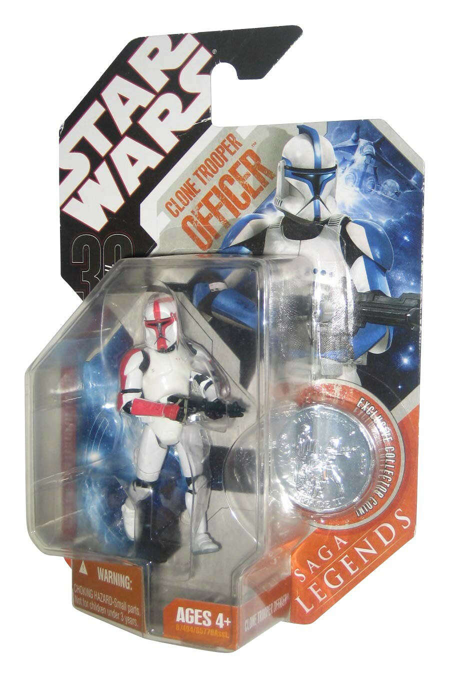 ハズブロ スター・ウォーズ サーガ・レジェンズ クローン・トルーパー・オフィサー レッド アクションフィギュア 3.75インチ