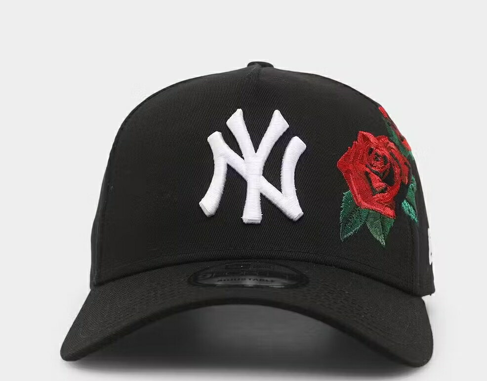 楽天BasqueバスクNEW ERA ニューエラ NYニューヨークヤンキース バラROSE 薔薇刺繍 9FORTY A-Frame スナップバックキャップ 大人用 帽子