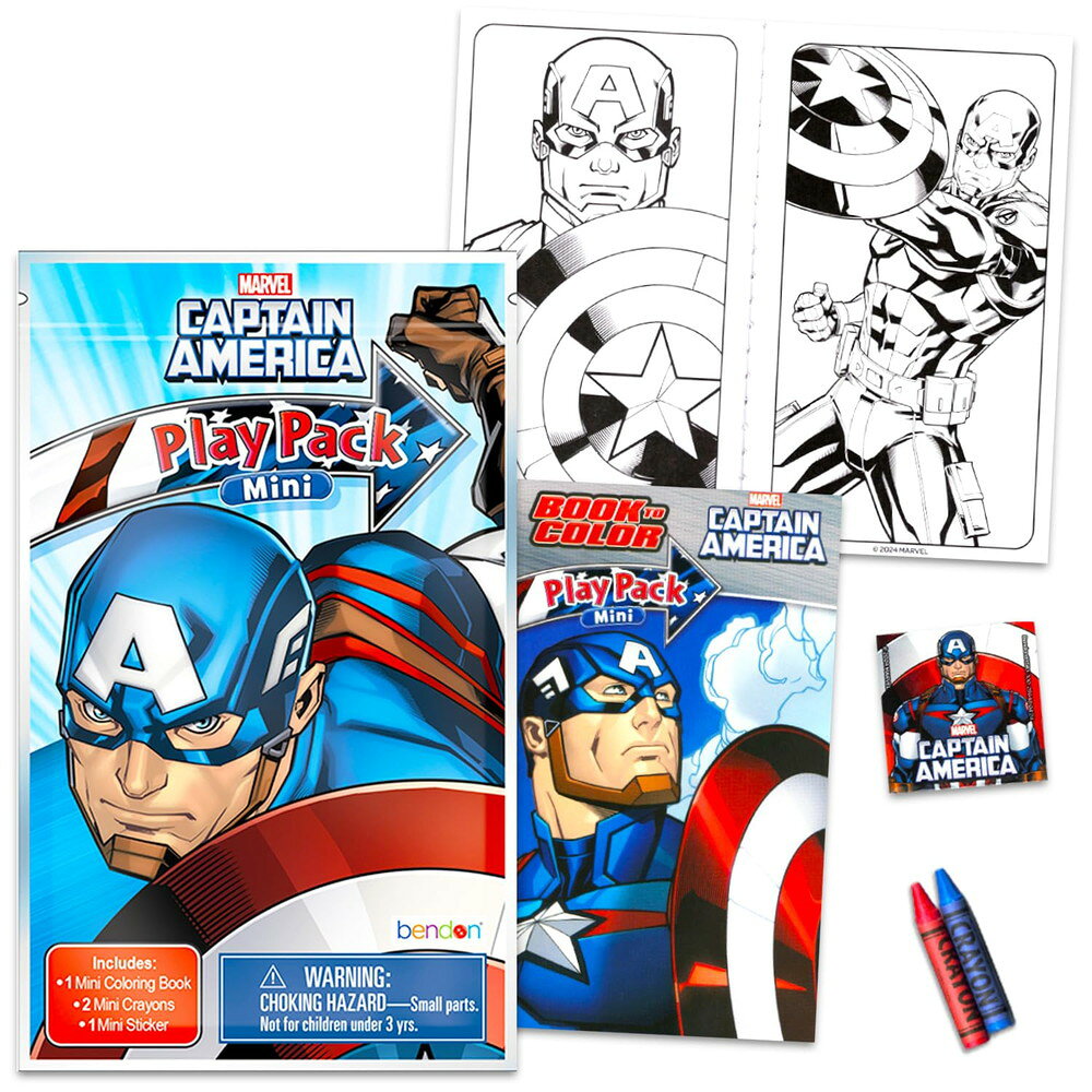 マーベル キャプテン・アメリカ ミニパーティー記念品セット (24個入り ミニプレイ...