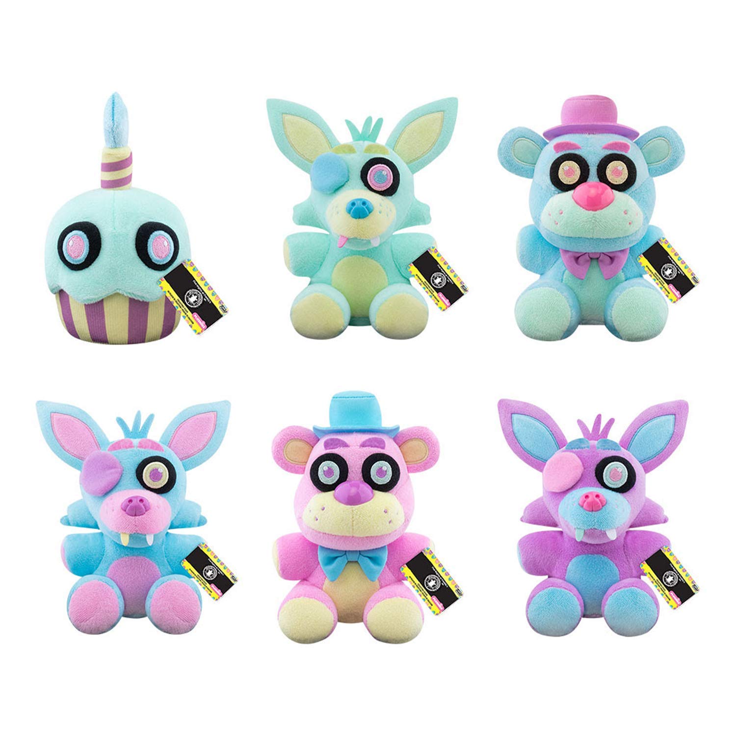 Funko FNAF Spring パステルカラーウェイ ぬいぐるみセット カップケーキ フレディブルー フレディピンク フォクシーブルー