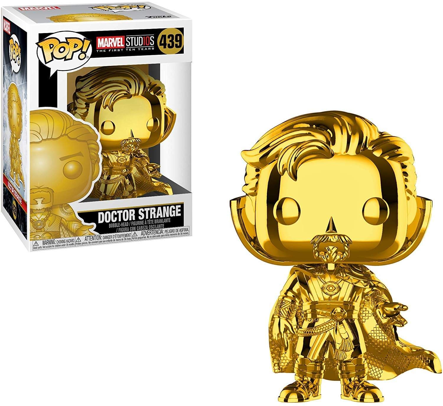 Funko Pop Marvel Studios 10 ドクター・ストレンジ クローム トイ マルチカラー