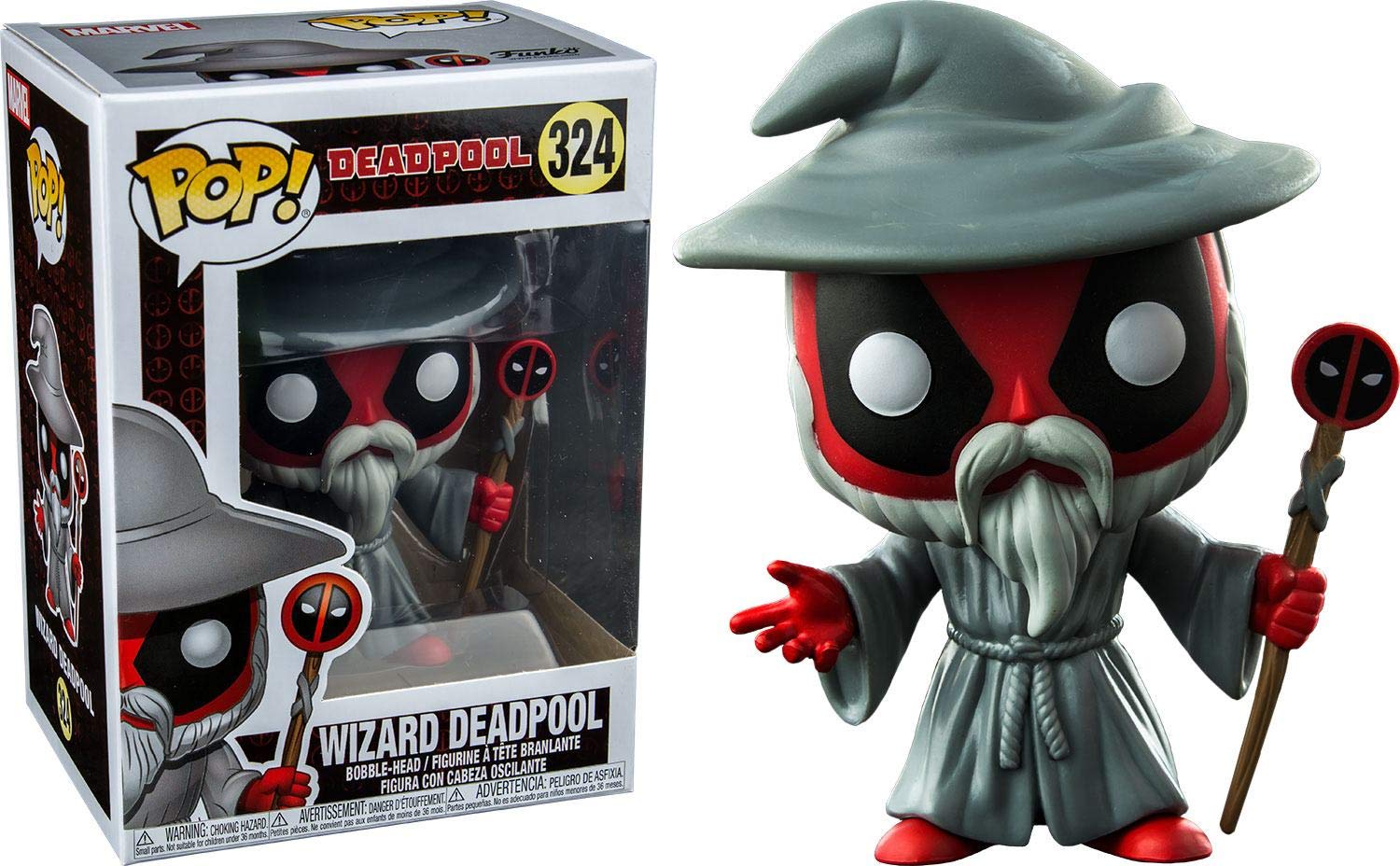 Funko Pop Marvel ウィザード・デッドプール コレクティブルフィギュア マルチカラー