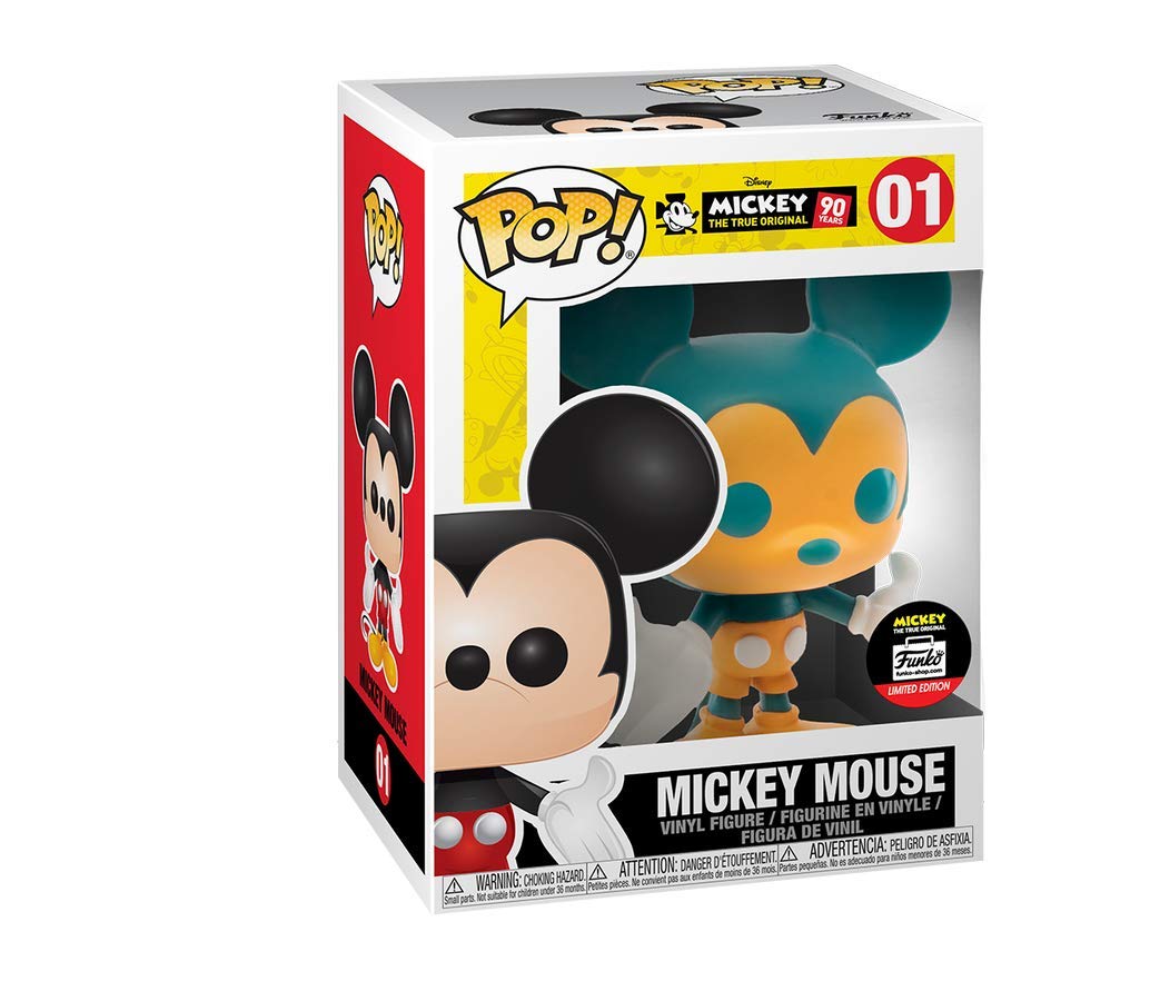 Funko Orange & Teal Mickey Mouse Pop Disney ������ Mickey The True Original #01